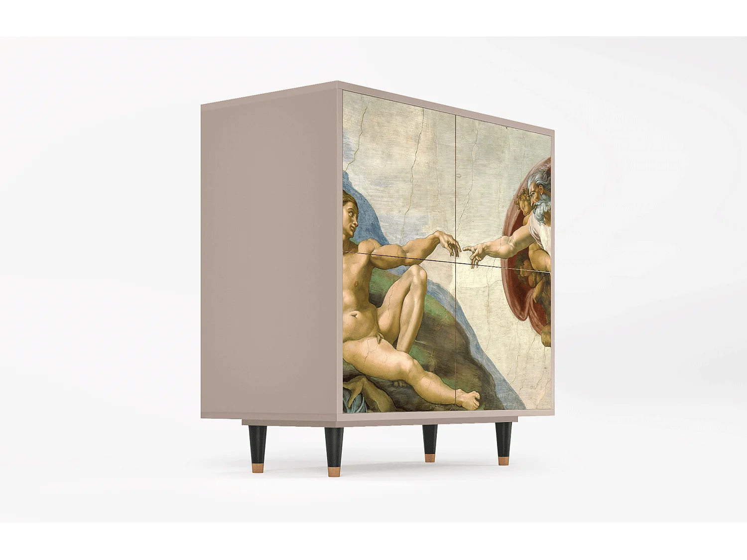 Aparador - 94x96x48 cm - BS3 - The Creation of Adam, Latte