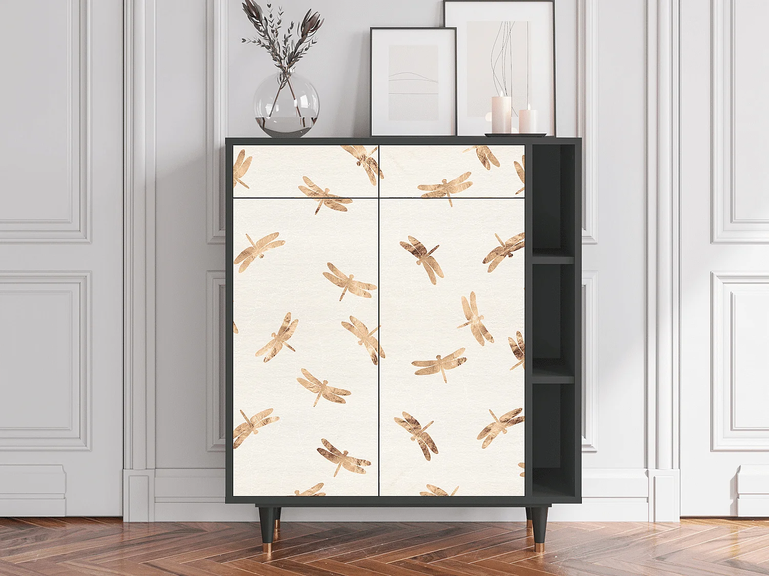 Buffet - 96х110х41 cm - BS6 - Nude Dragonflies, Anthracite
