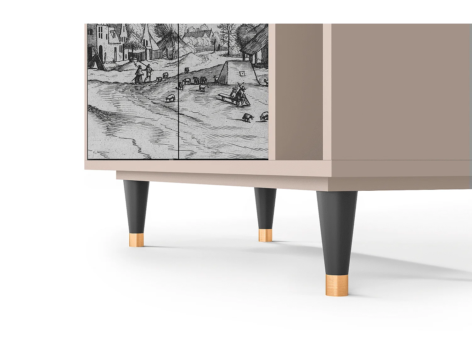 Aparador - 96х110х41 cm - BS6 - Country Village, Latte