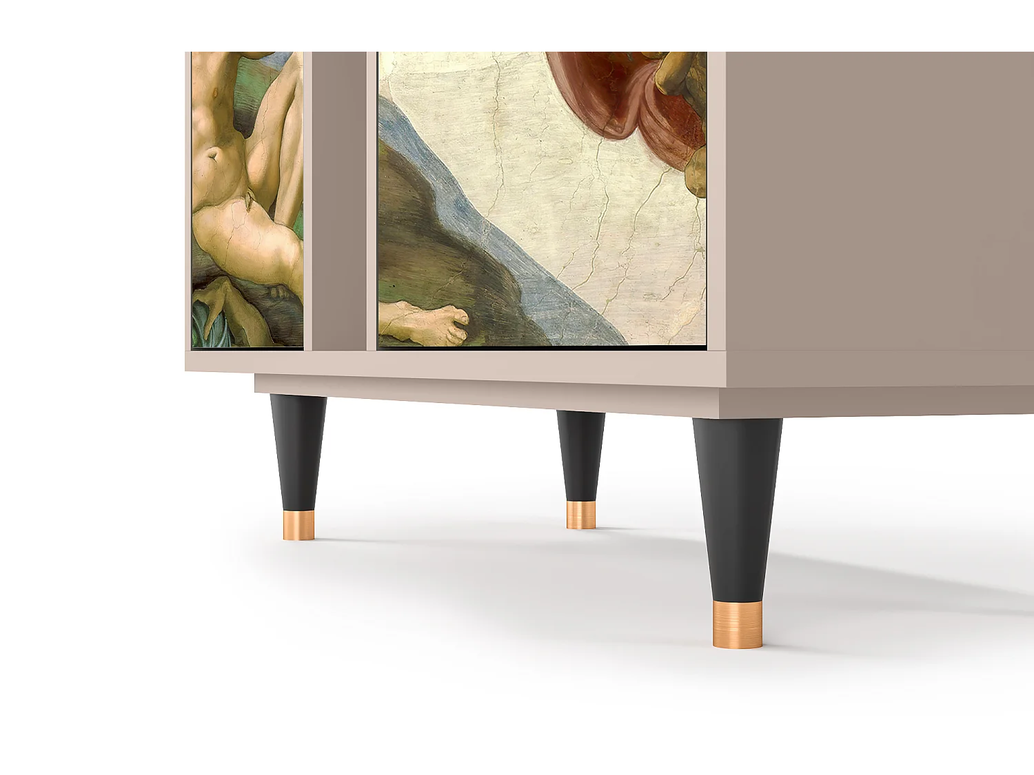 Kredens - 94х96х41 cm - BS5 - The Creation of Adam, Latte