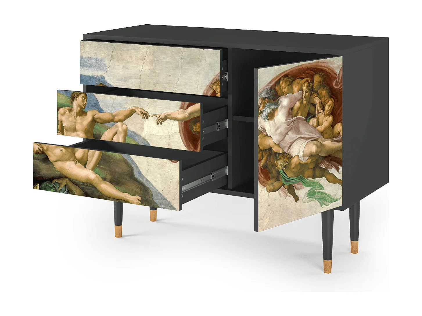 Buffet - 115х84х41 cm - S3 - The Creation of Adam, Anthracite