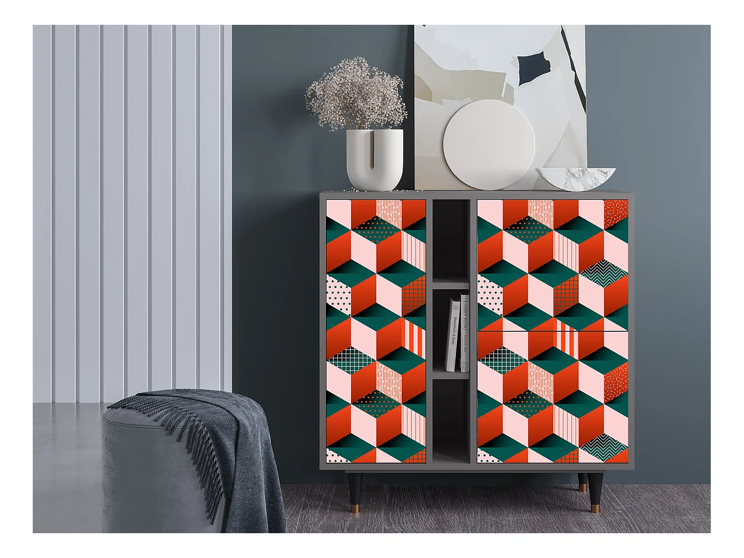 Sideboard - 94х96х41 cm - BS5 - Pepsi-Cola, Grau