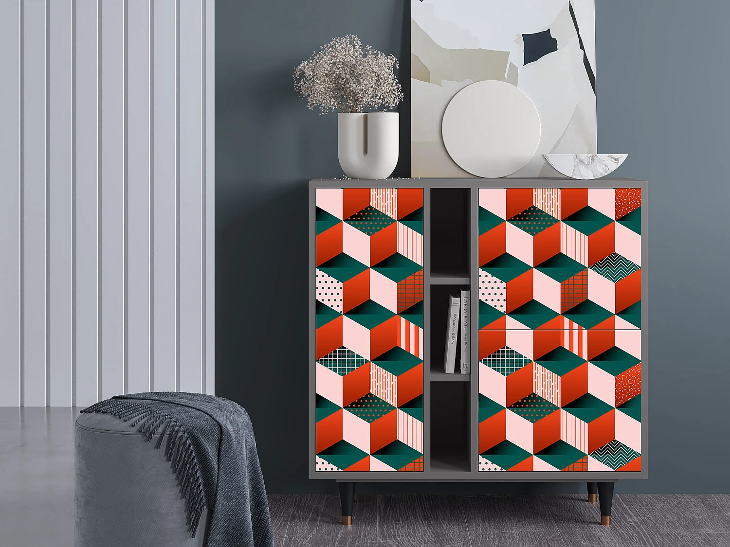 Buffet - 94х96х41 cm - BS5 - Pepsi-Cola, Gris