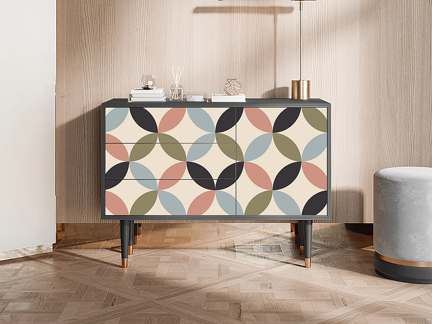 Buffet - 115х84х41 cm - S3 - Butterfly Effect, Anthracite