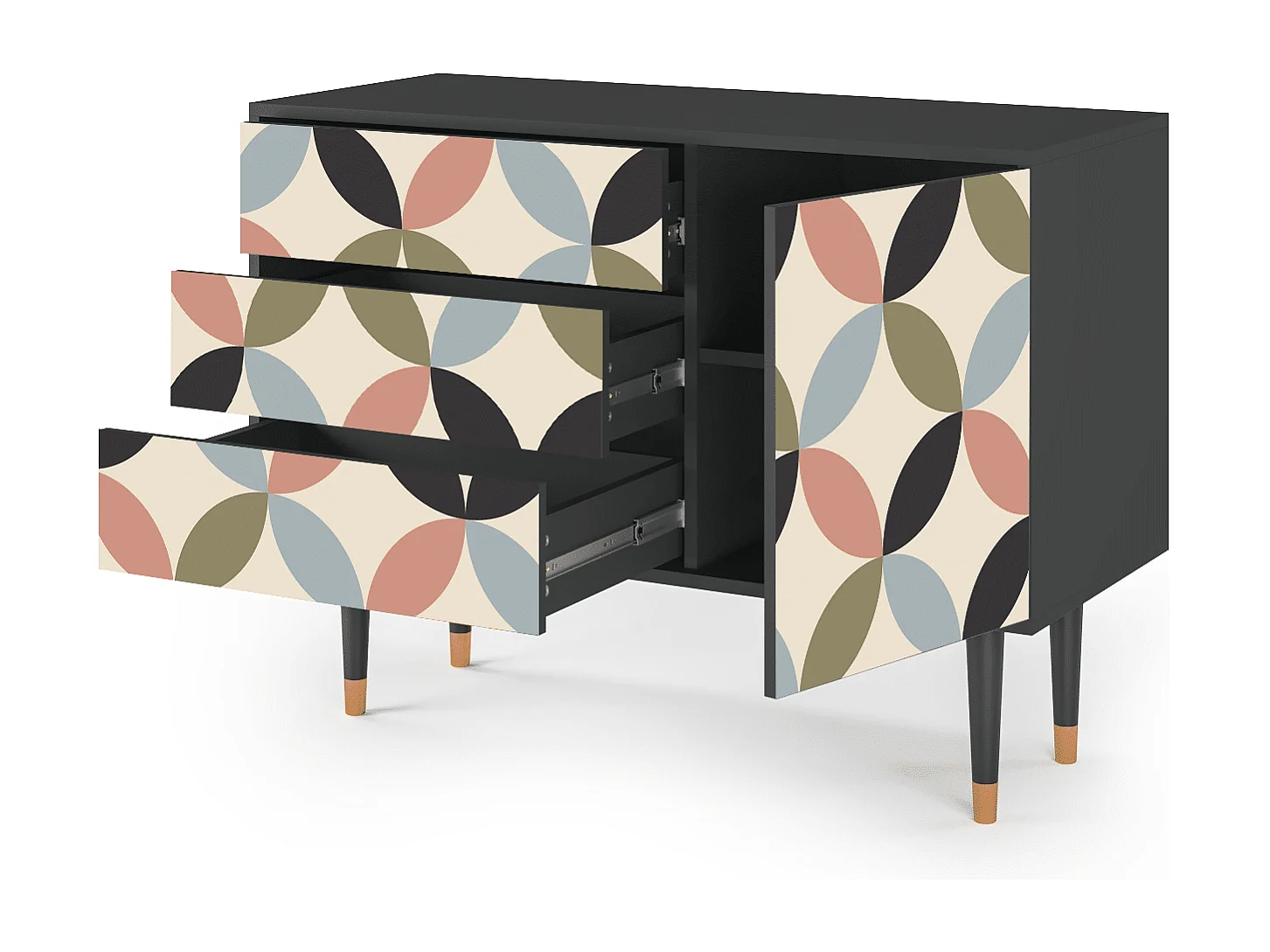 Buffet - 115х84х41 cm - S3 - Butterfly Effect, Anthracite