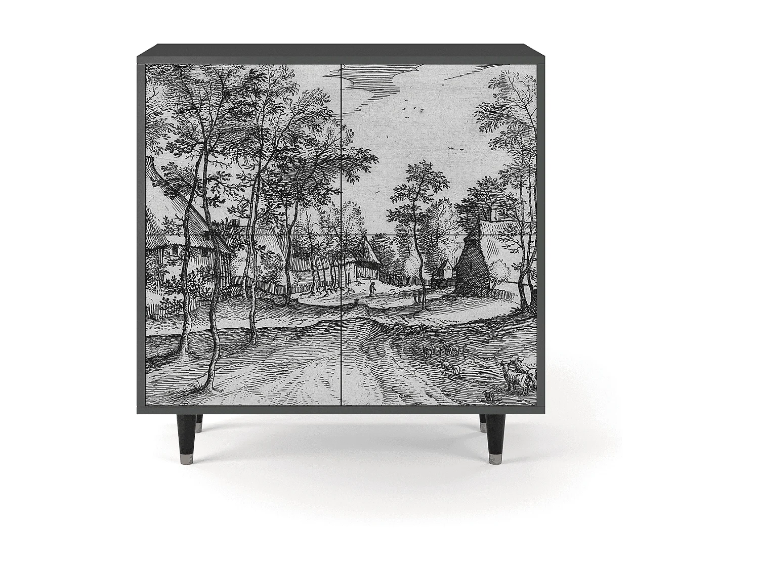 Sideboard - 94x96x48 cm - BS3 - Village Road, Anthrazit