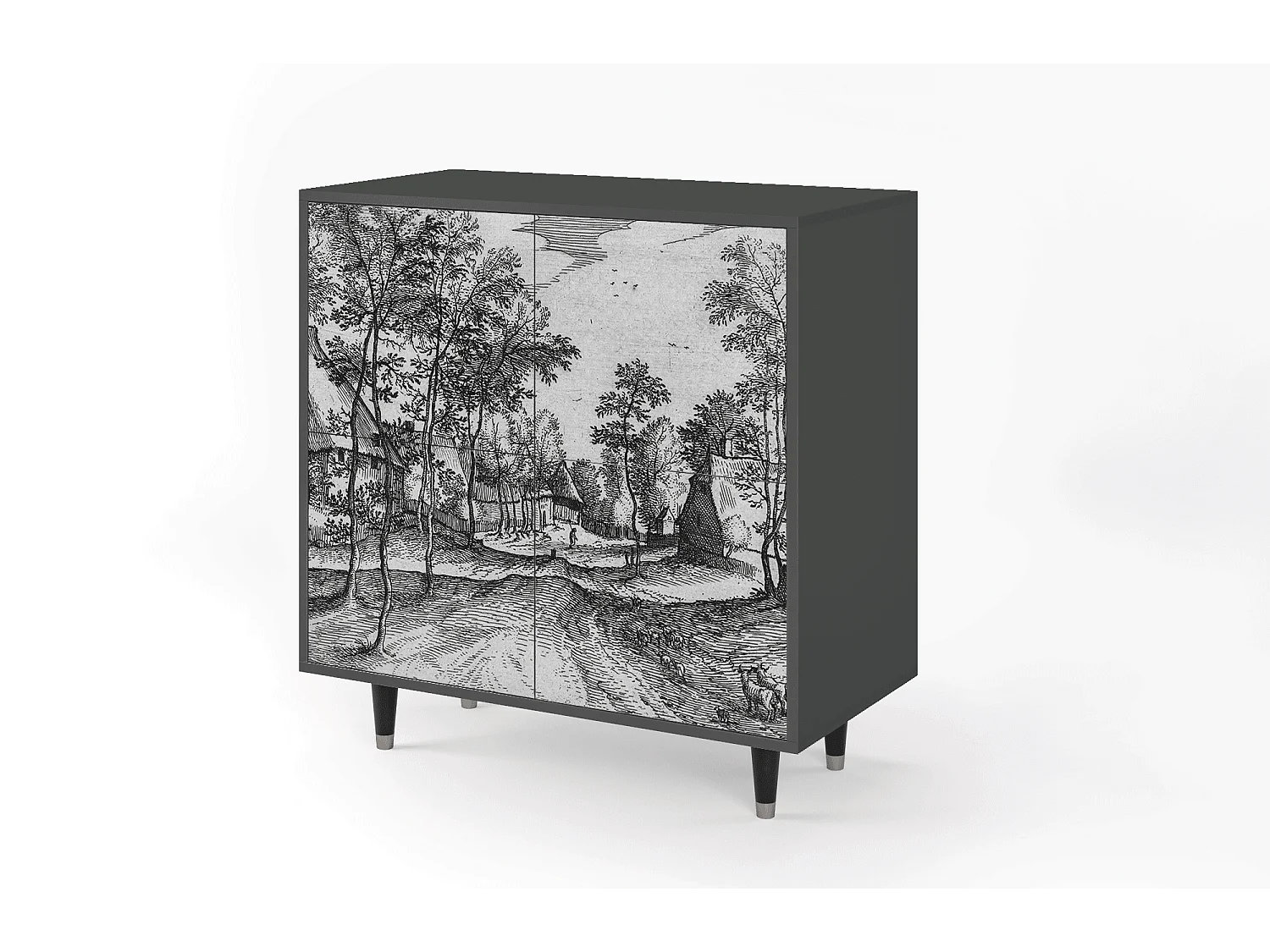 Sideboard - 94x96x48 cm - BS3 - Village Road, Anthrazit