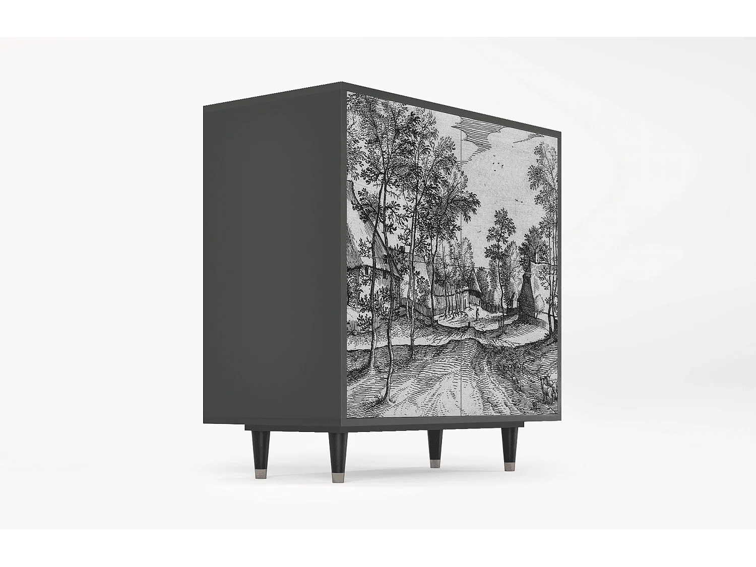 Sideboard - 94x96x48 cm - BS3 - Village Road, Anthrazit
