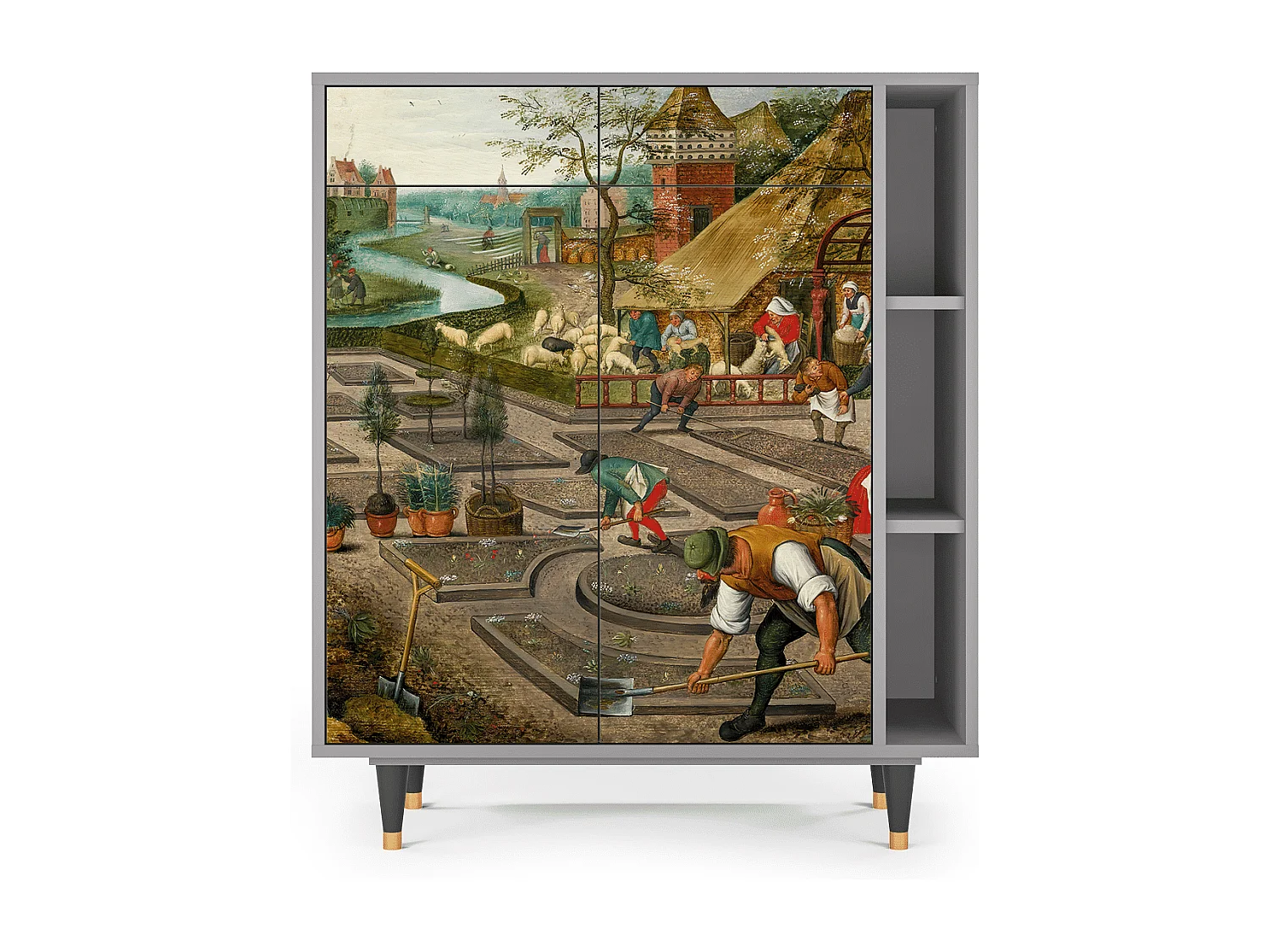 Sideboard - 96х110х41 cm - BS6 - The Younger - Spring, Grau