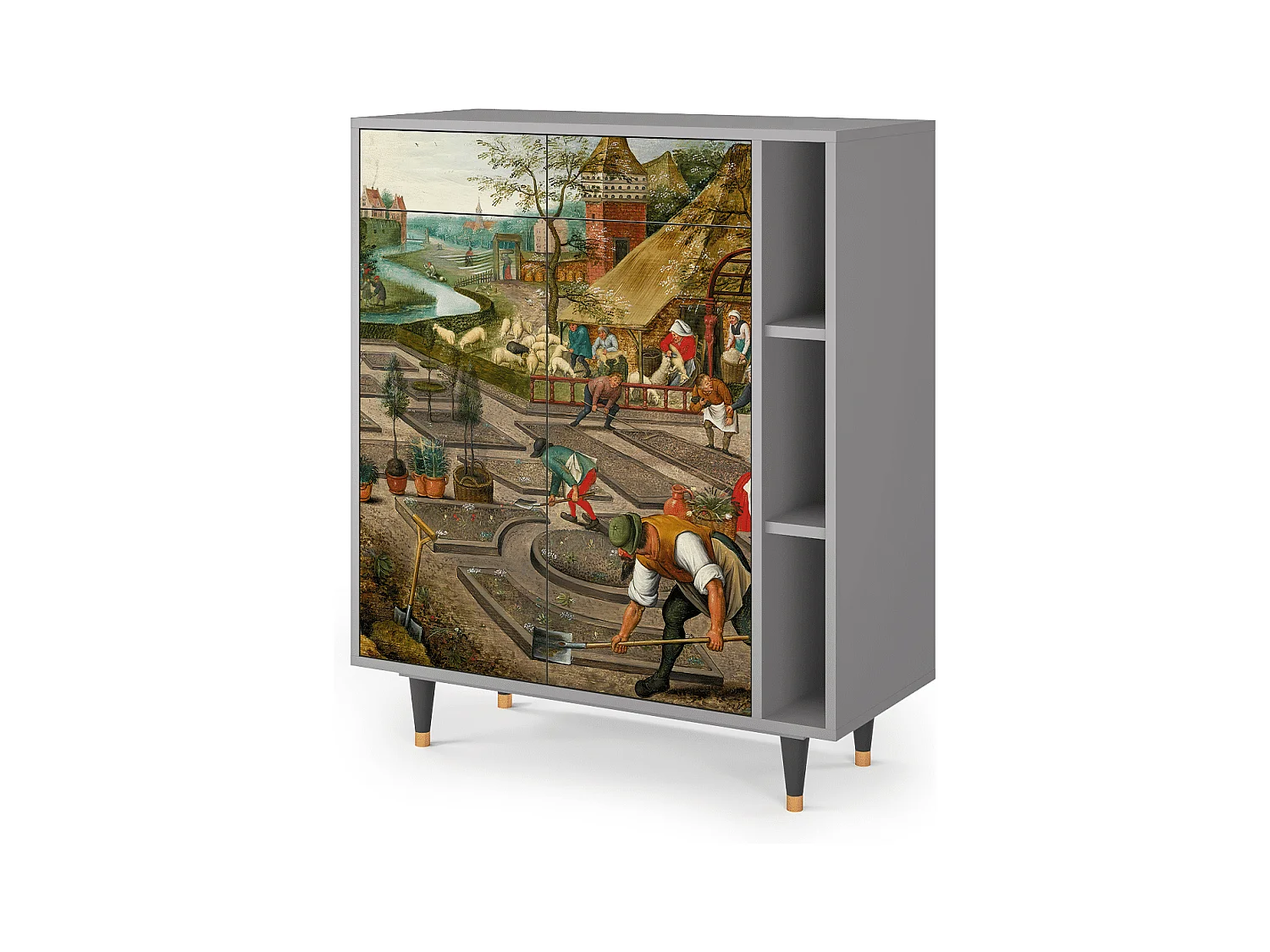 Sideboard - 96х110х41 cm - BS6 - The Younger - Spring, Grau