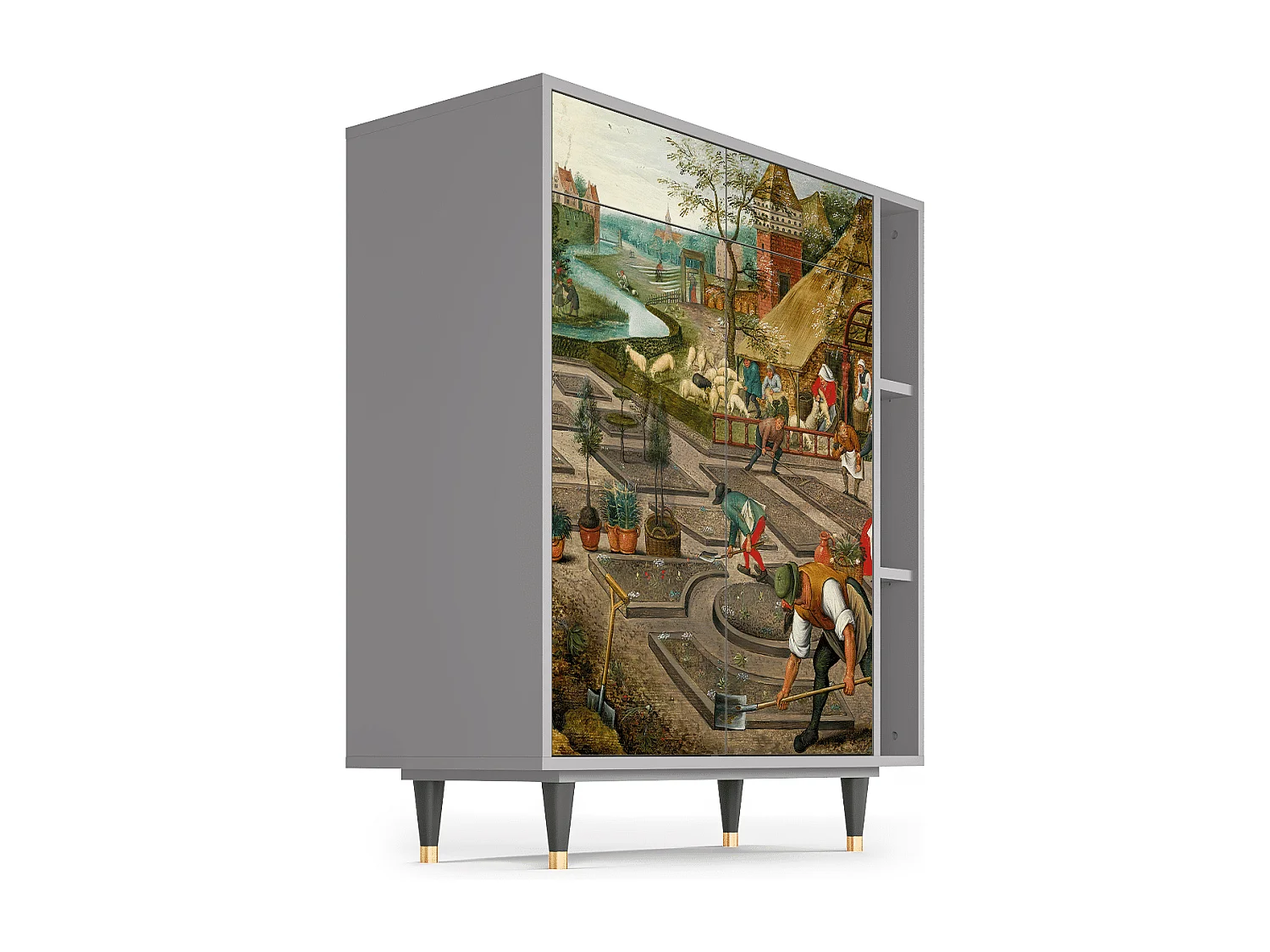 Sideboard - 96х110х41 cm - BS6 - The Younger - Spring, Grau