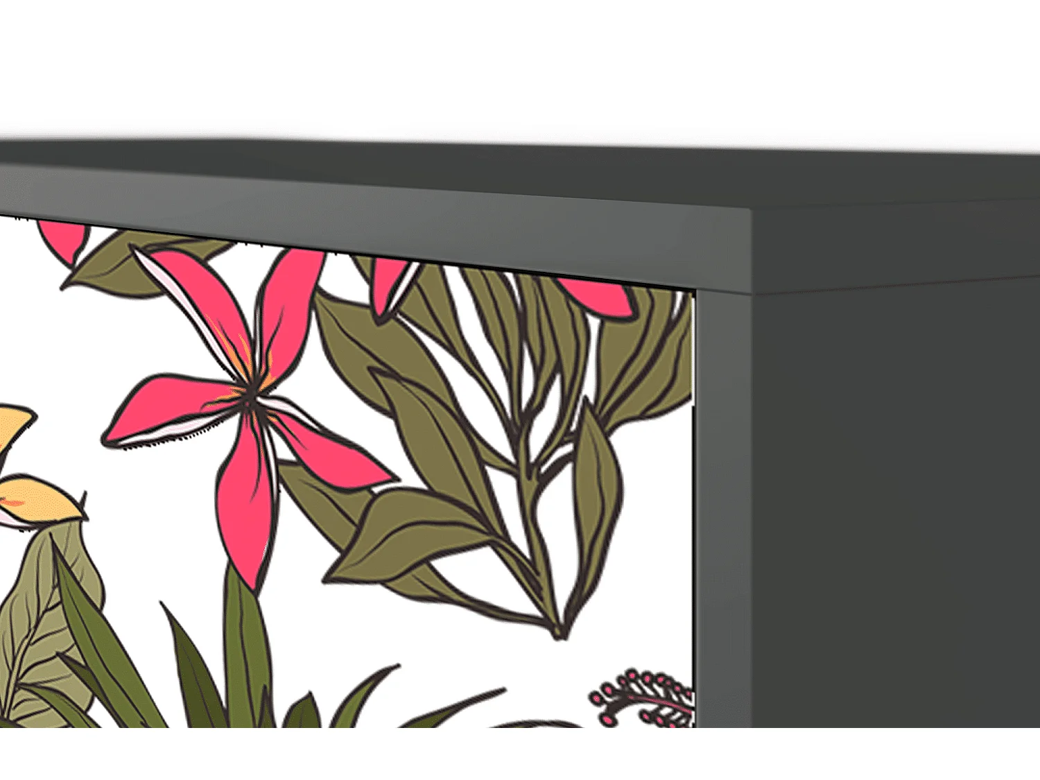 Aparador - 115х84х41 cm - S3 - Estival Fruit, Antracita