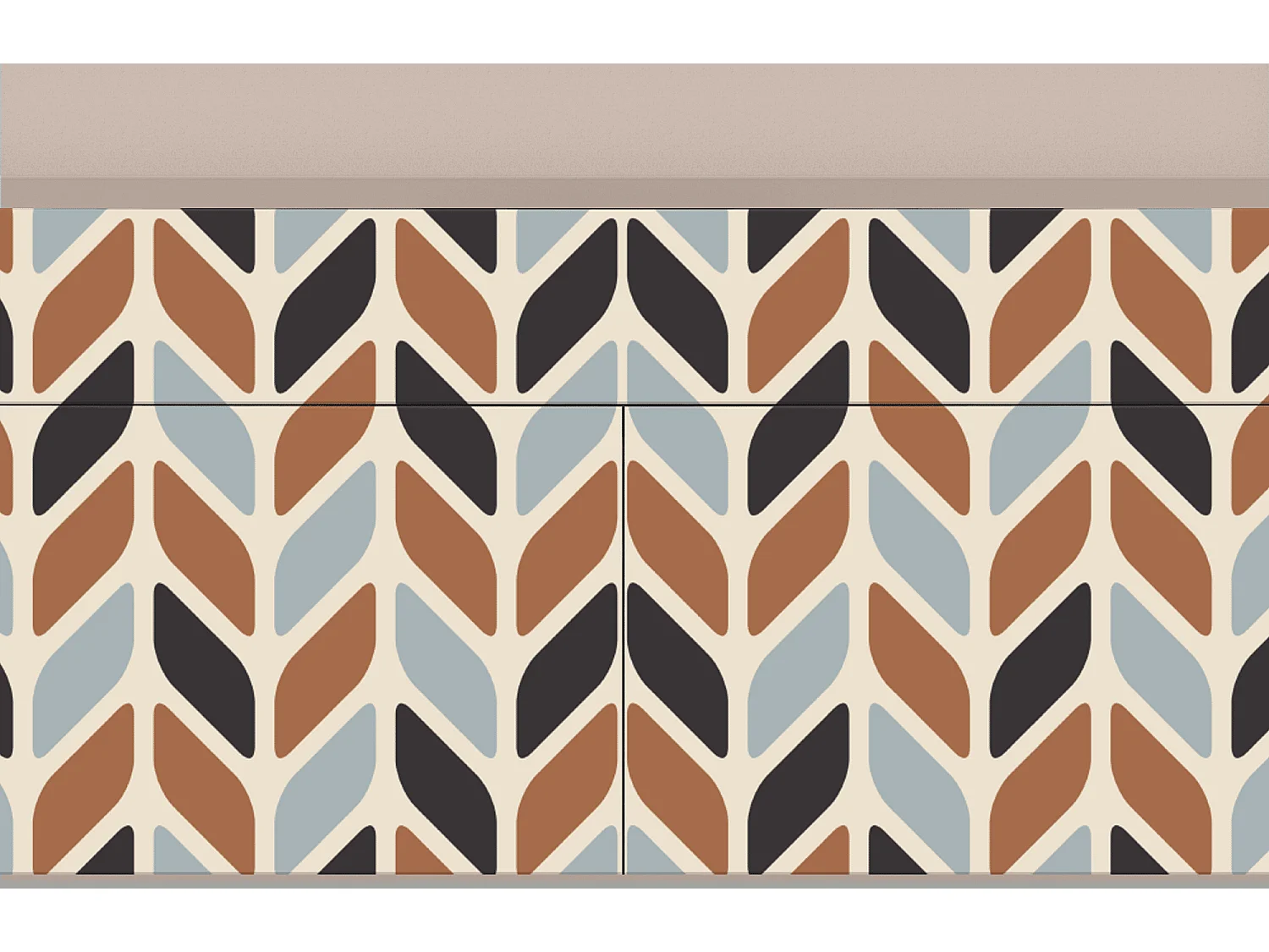 Aparador - 115x85x48 cm - BS4 - Beige Laure, Latte