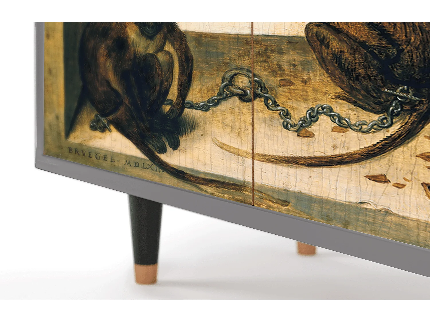 Buffet - 94x96x48 cm - BS3 - Two Monkeys, Gris