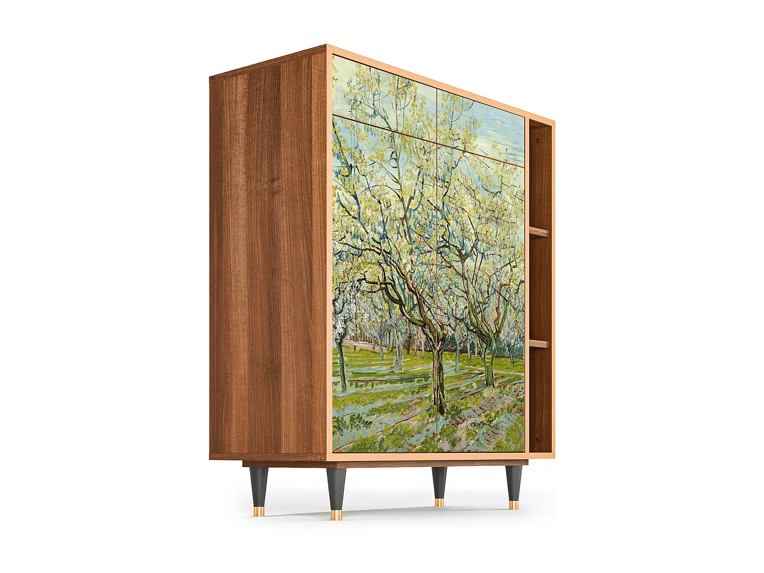 Kredens - 96х110х41 cm - BS6 - The Biały Orchard, Orzech