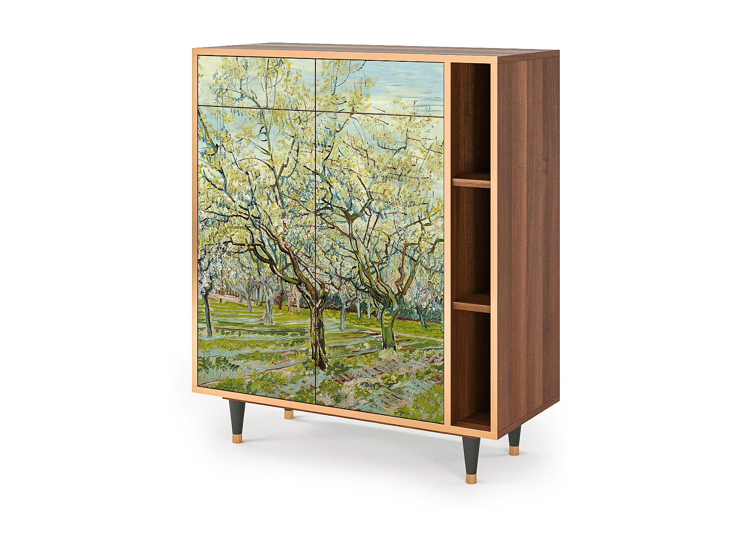 Credenza - 96х110х41 cm - BS6 - The Bianco Orchard, Noce