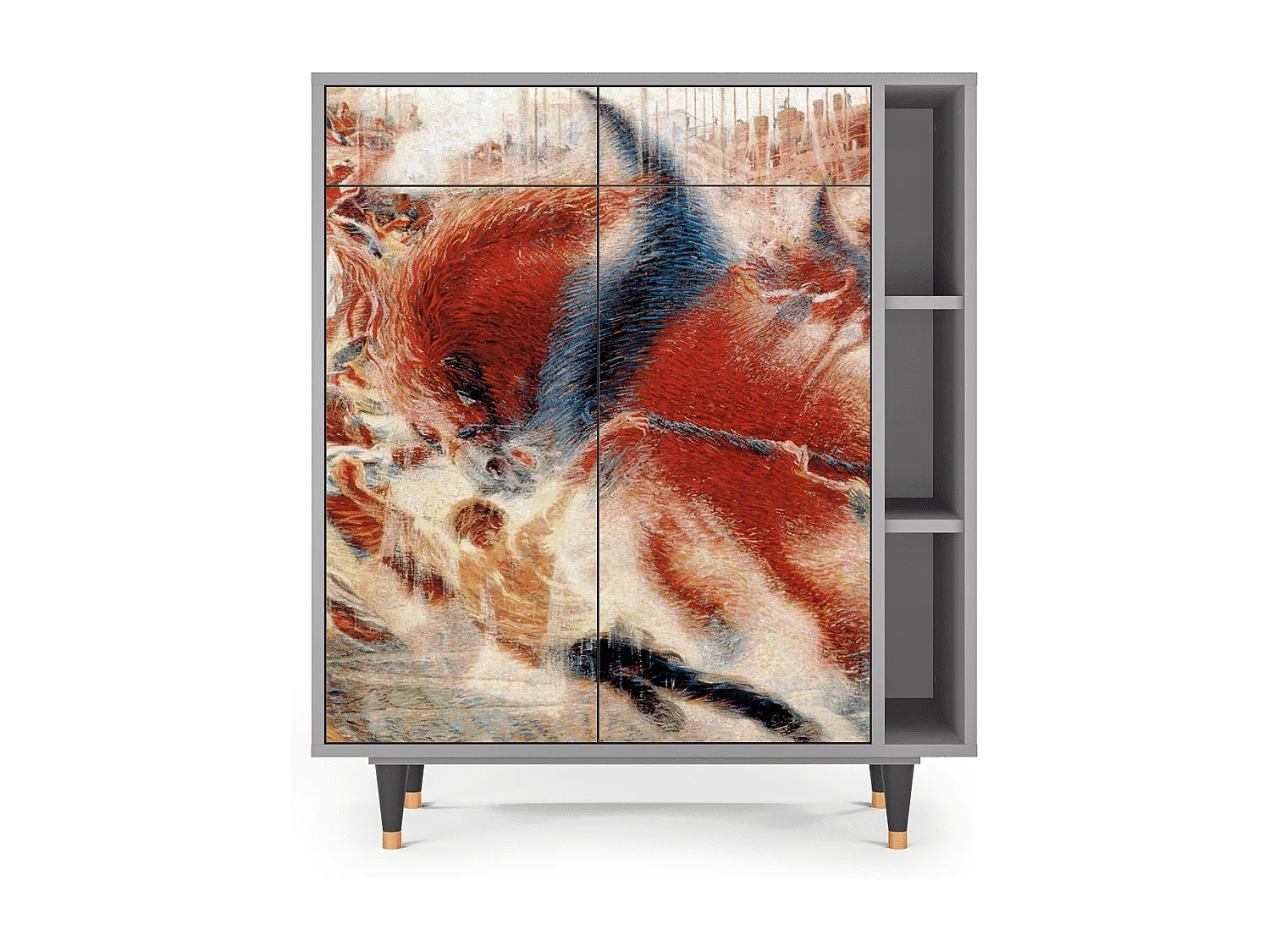 Credenza - 96х110х41 cm - BS6 - The City Rises, Grigio