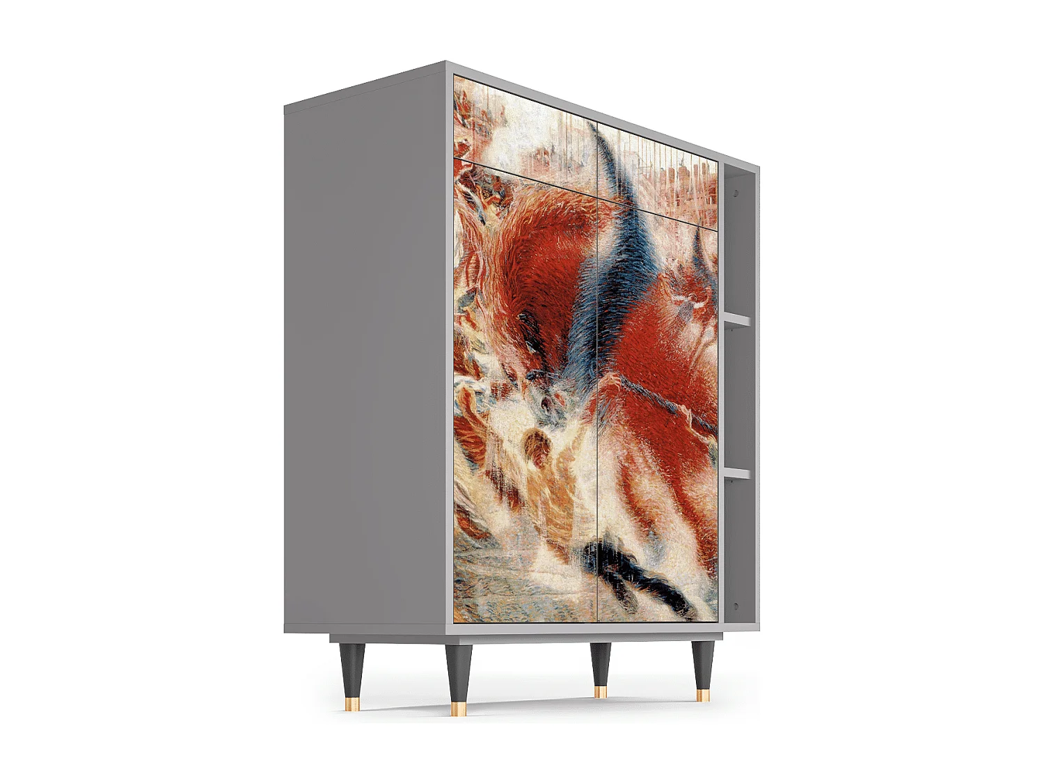 Credenza - 96х110х41 cm - BS6 - The City Rises, Grigio