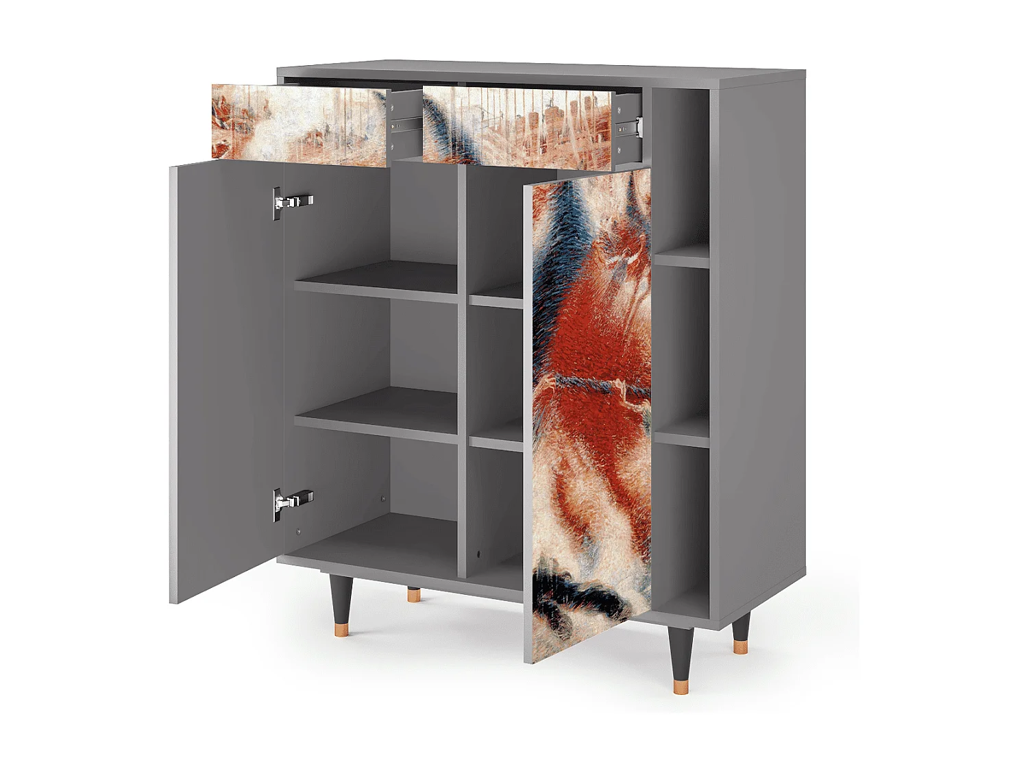 Credenza - 96х110х41 cm - BS6 - The City Rises, Grigio