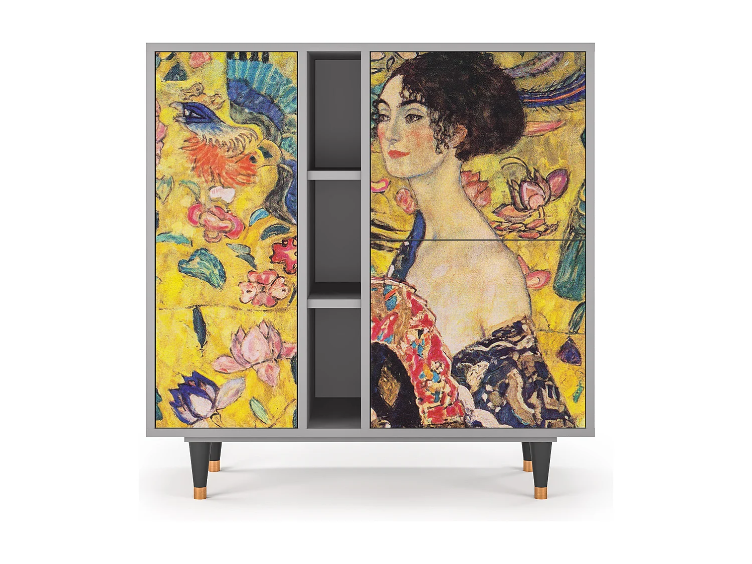 Buffet - 94х96х41 cm - BS5 - Lady with Fan by Klimt, Gris