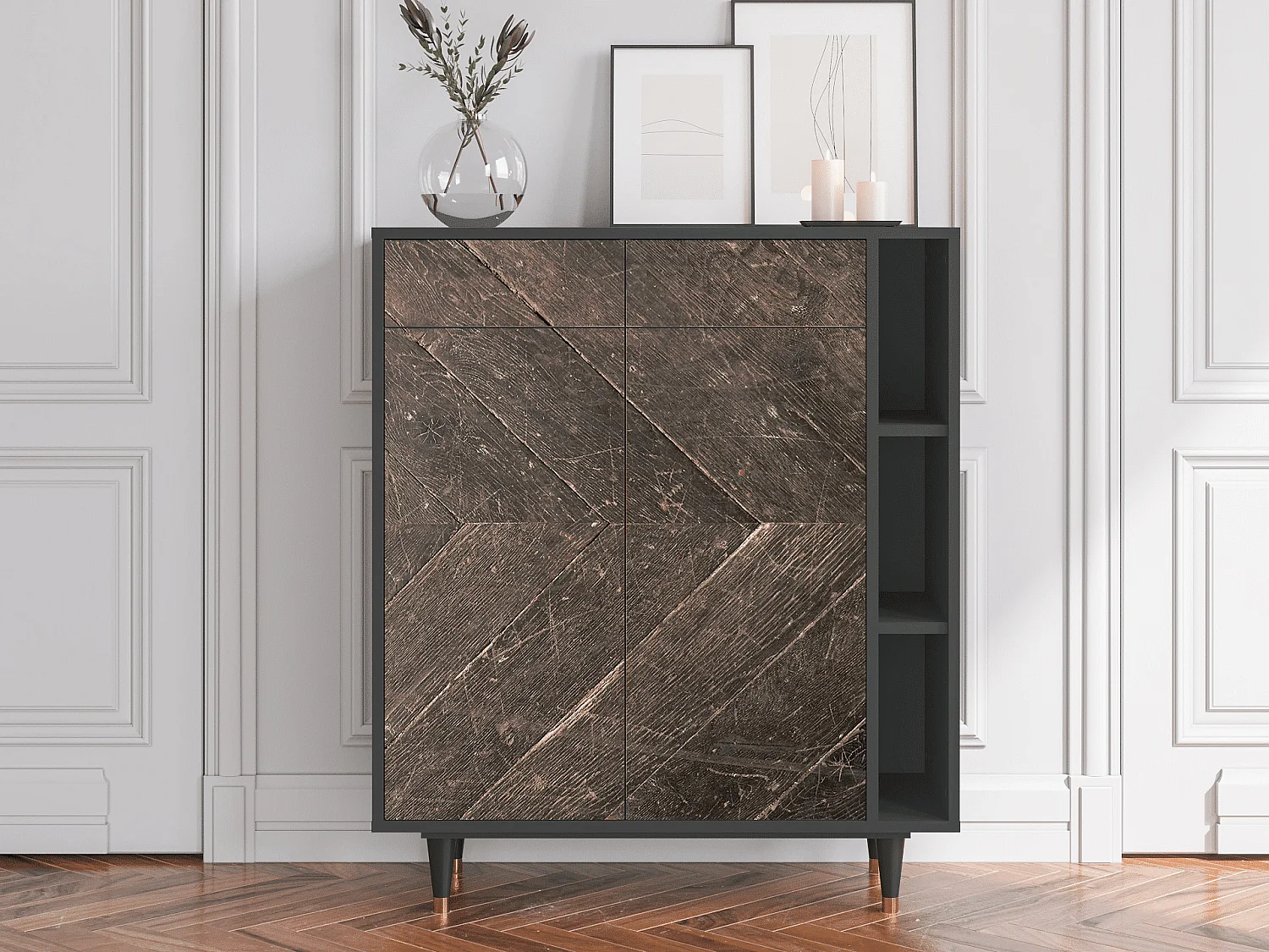 Credenza - 96х110х41 cm - BS6 - Wise Tree, Antracite