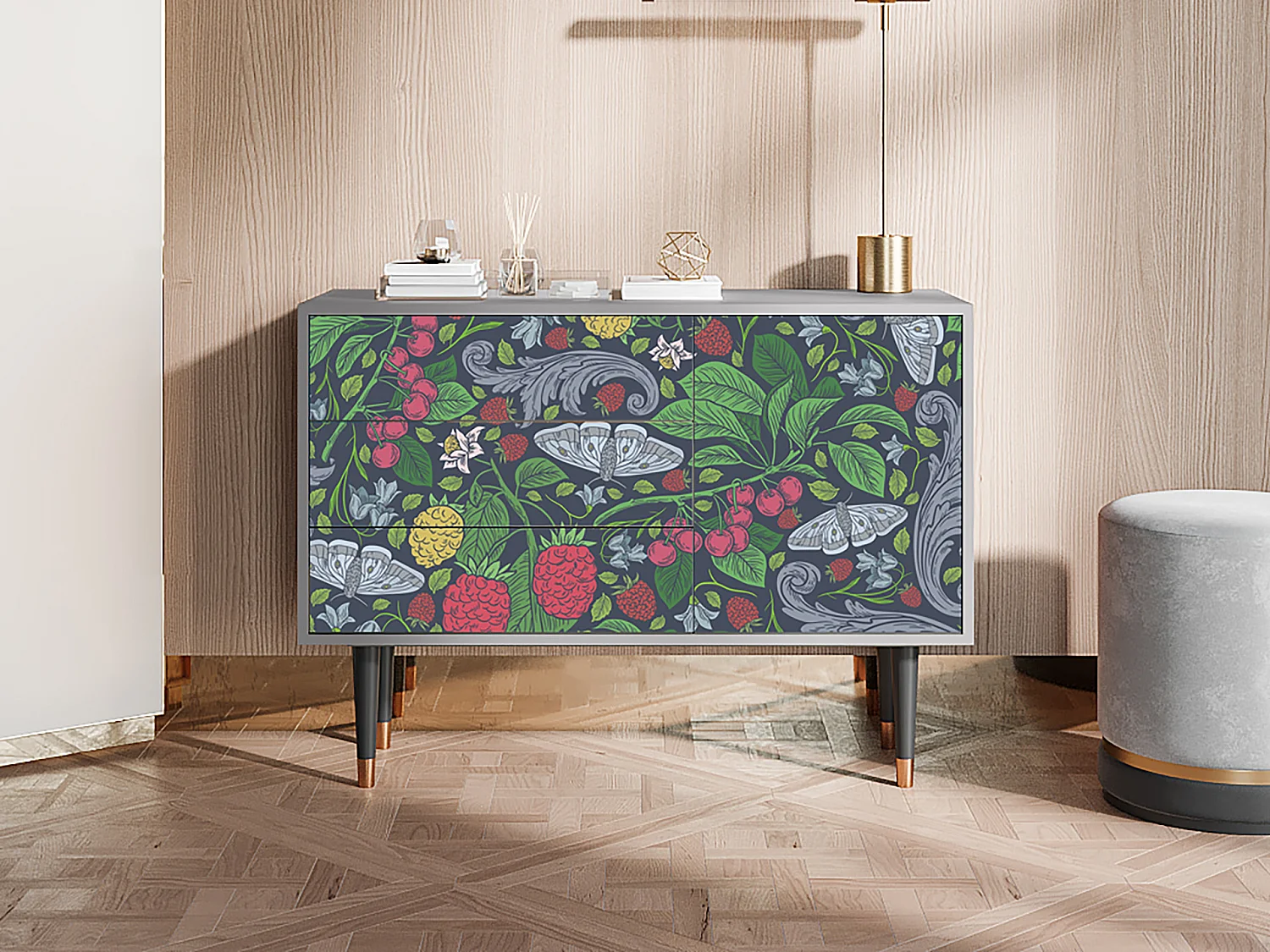 Buffet - 115х84х41 cm - S3 - Summer Berries, Gris