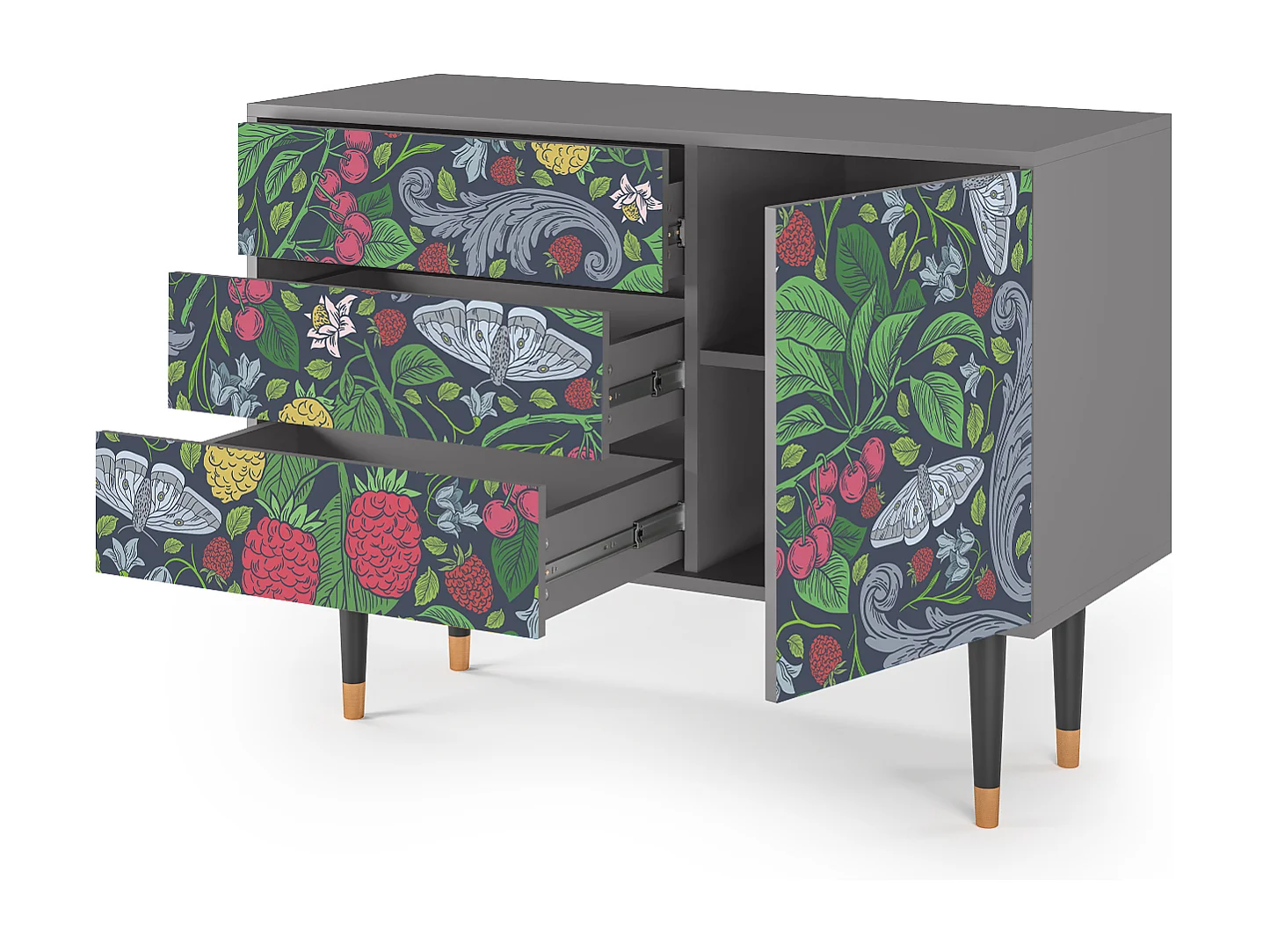 Buffet - 115х84х41 cm - S3 - Summer Berries, Gris