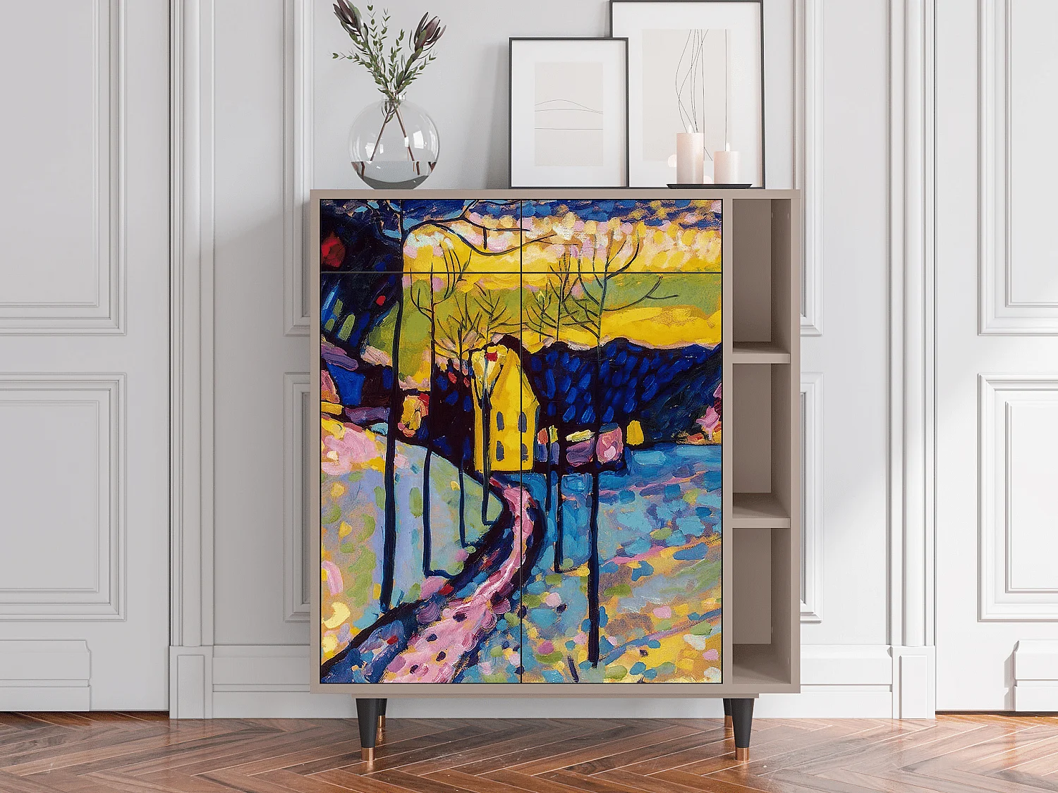 Dressoir - 96х110х41 cm - BS6 - Winter Landscape, Latte