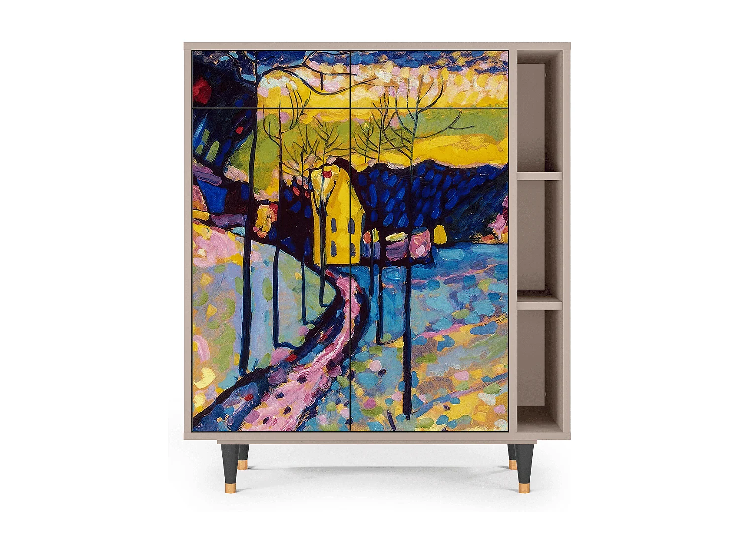 Dressoir - 96х110х41 cm - BS6 - Winter Landscape, Latte