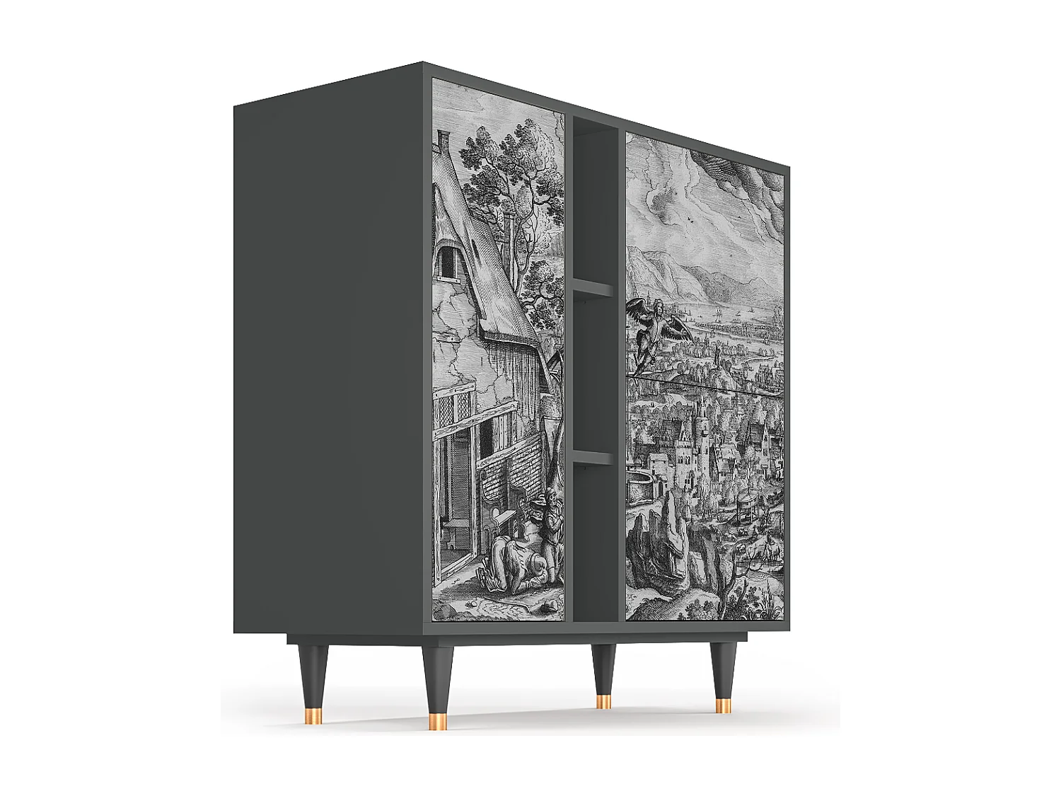 Buffet - 94х96х41 cm - BS5 - Departure, Anthracite