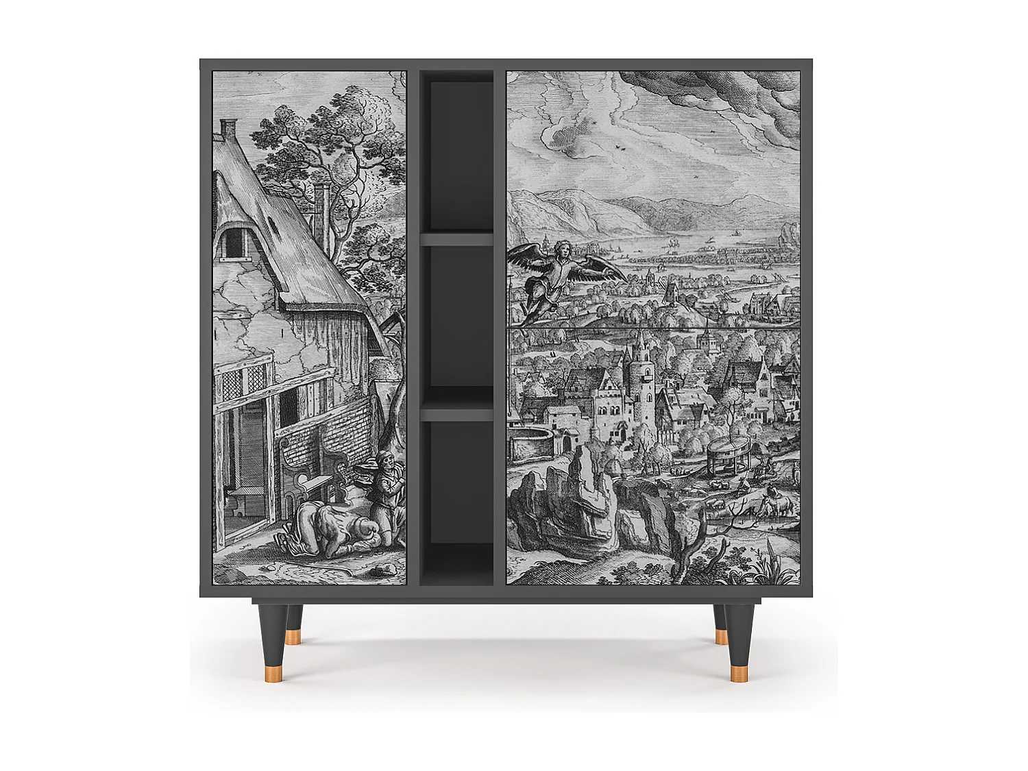 Buffet - 94х96х41 cm - BS5 - Departure, Anthracite