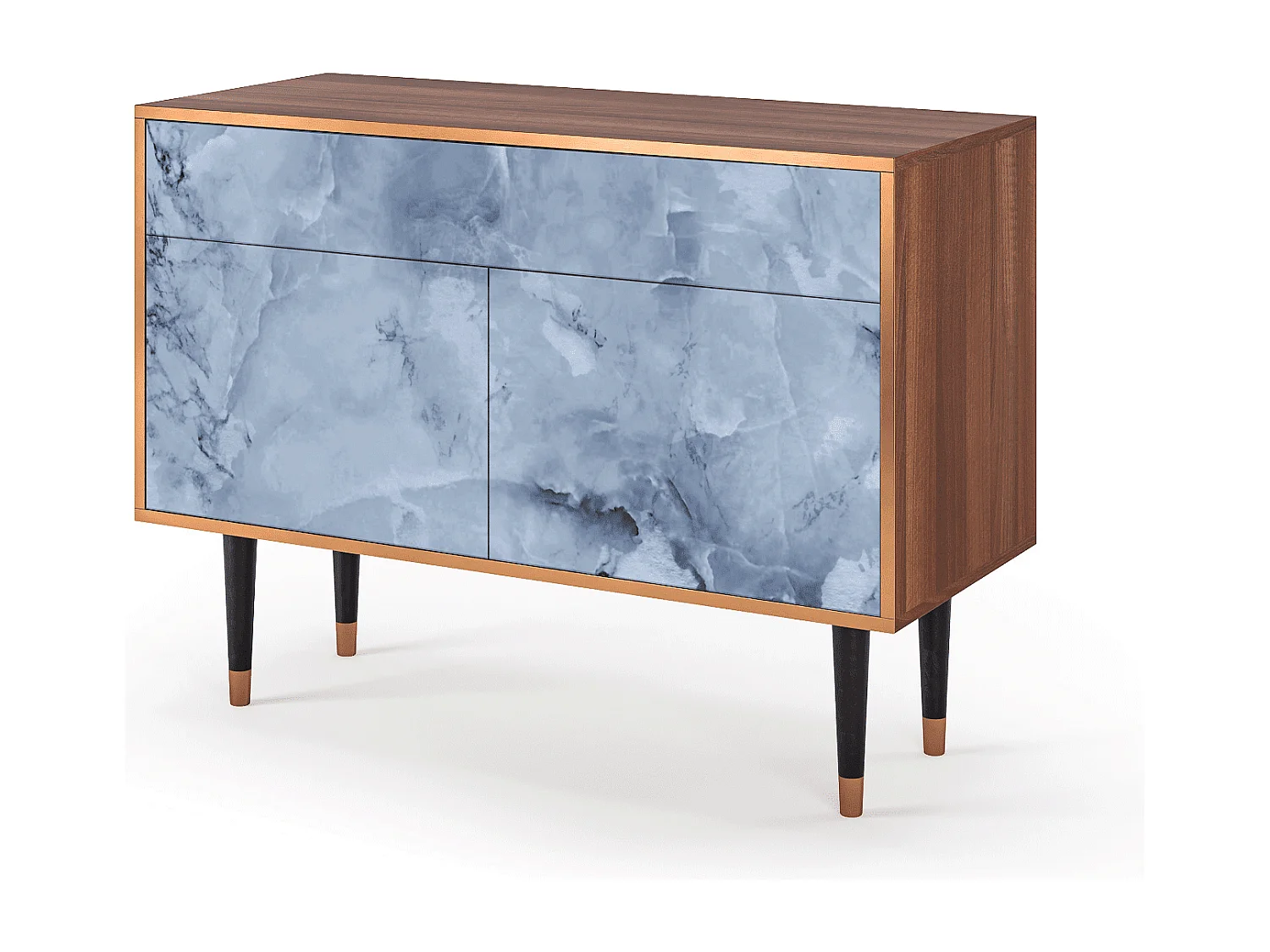 Dressoir - 115x85x48 cm - BS4 - Feather Ice, Walnoot