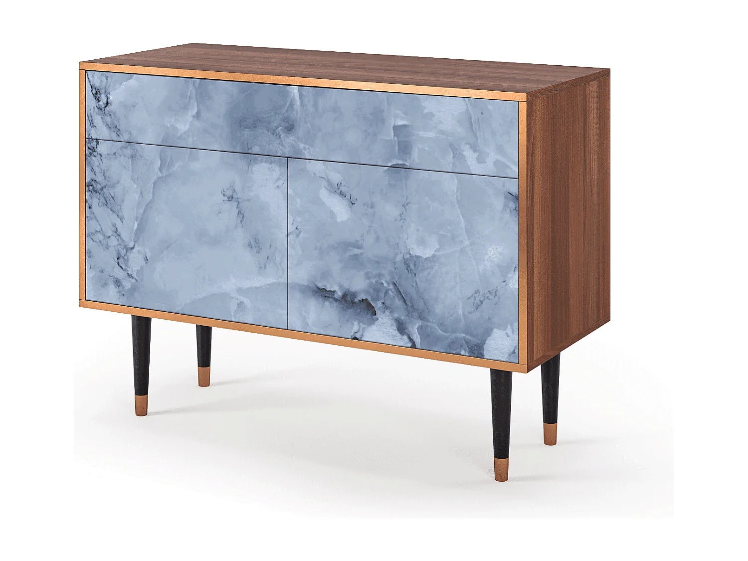 Kredens - 115x85x48 cm - BS4 - Feather Ice, Orzech