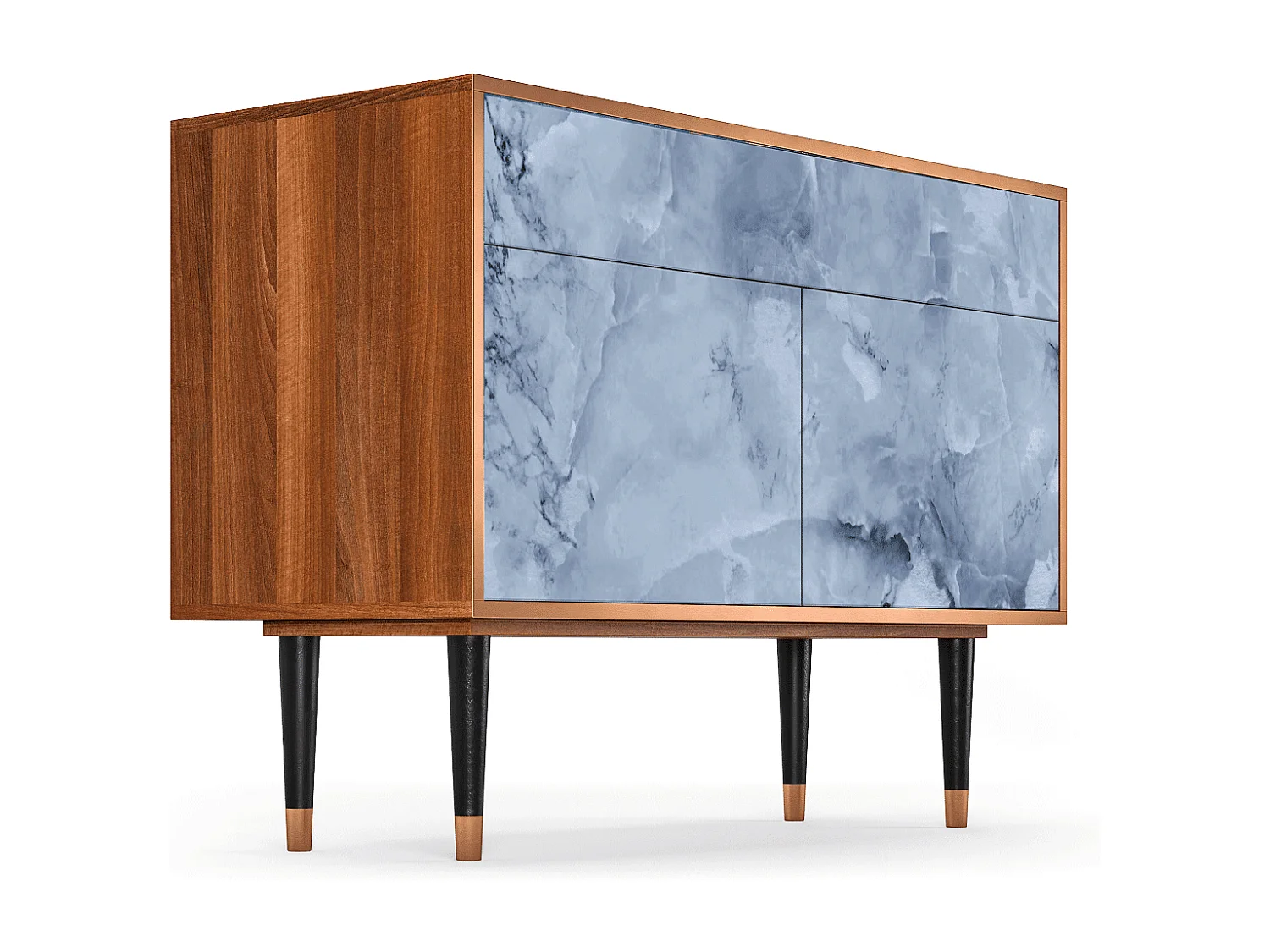 Kredens - 115x85x48 cm - BS4 - Feather Ice, Orzech