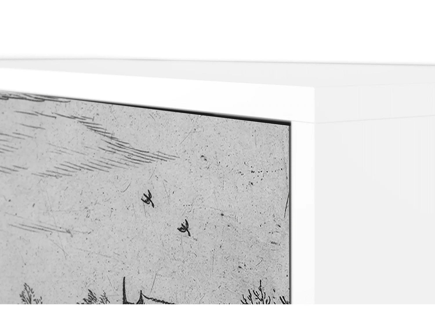 Kredens - 115х84х41 cm - S3 - Country Village, Biały