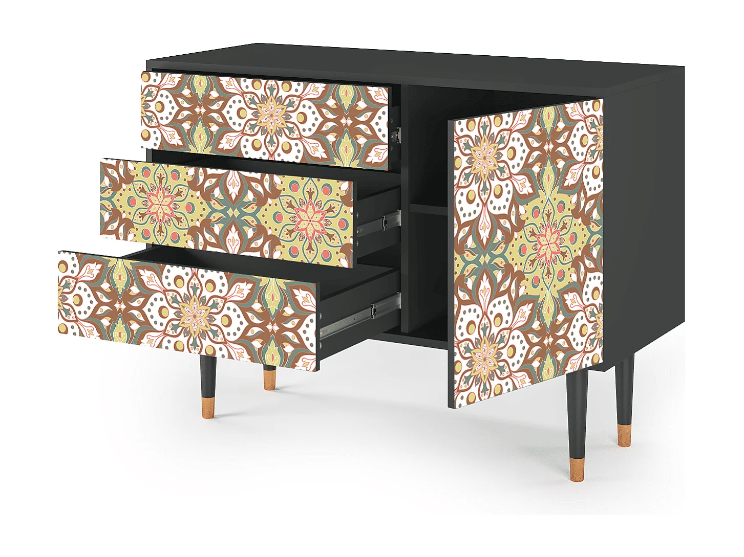 Credenza - 115х84х41 cm - S3 - Chinese Tea, Antracite