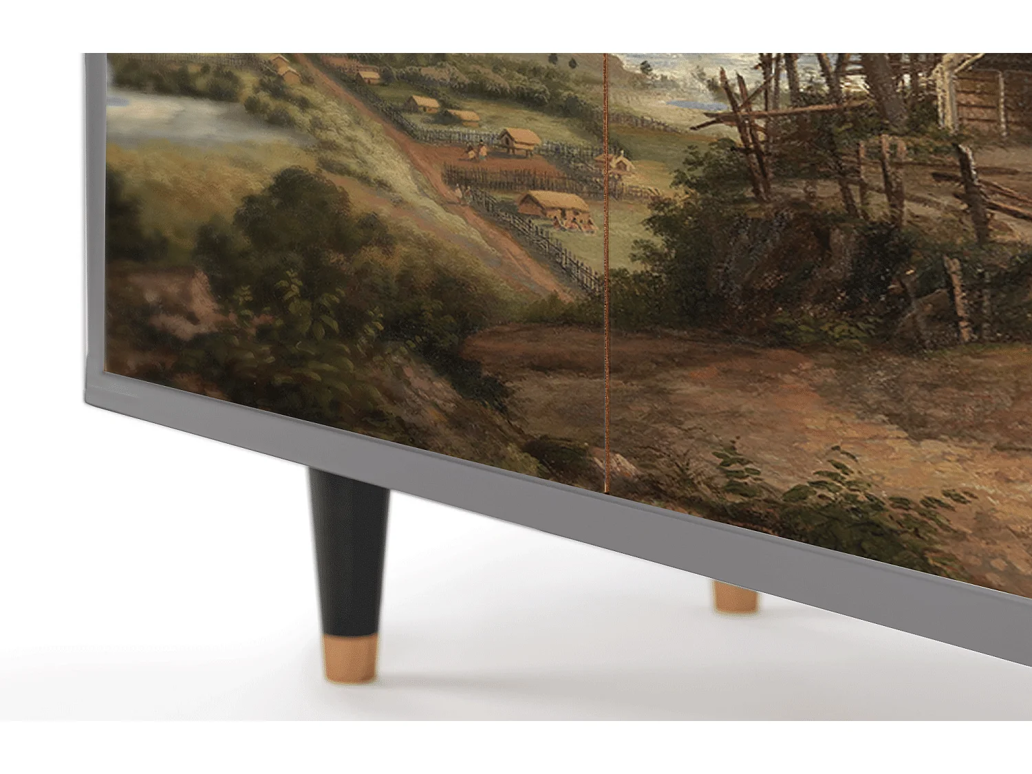 Buffet - 94x96x48 cm - BS3 - View Across the Plains , Gris