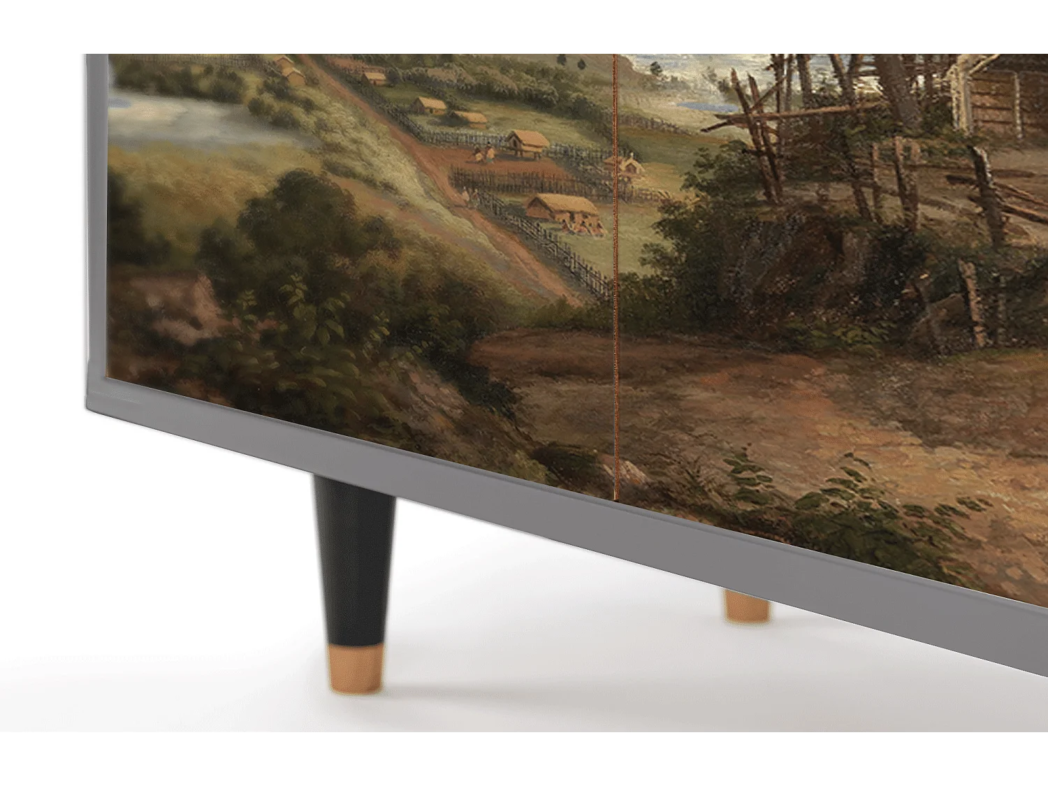 Buffet - 94x96x48 cm - BS3 - View Across the Plains , Gris