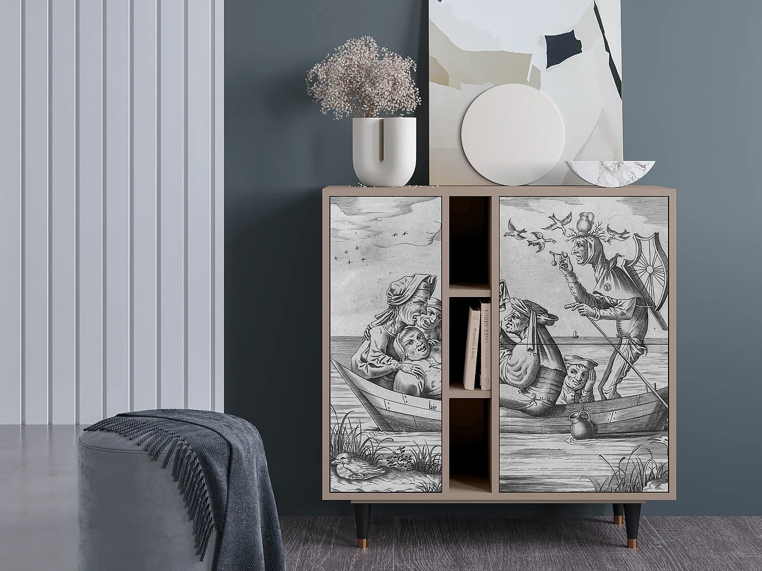 Buffet - 94х96х41 cm - BS5 - Blau Schuyte, Latte