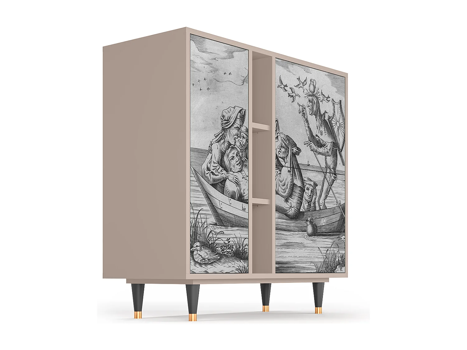 Buffet - 94х96х41 cm - BS5 - Blau Schuyte, Latte