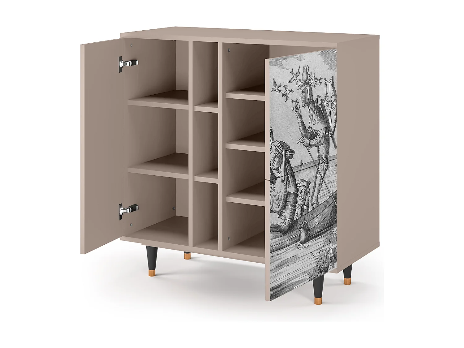 Buffet - 94х96х41 cm - BS5 - Blau Schuyte, Latte