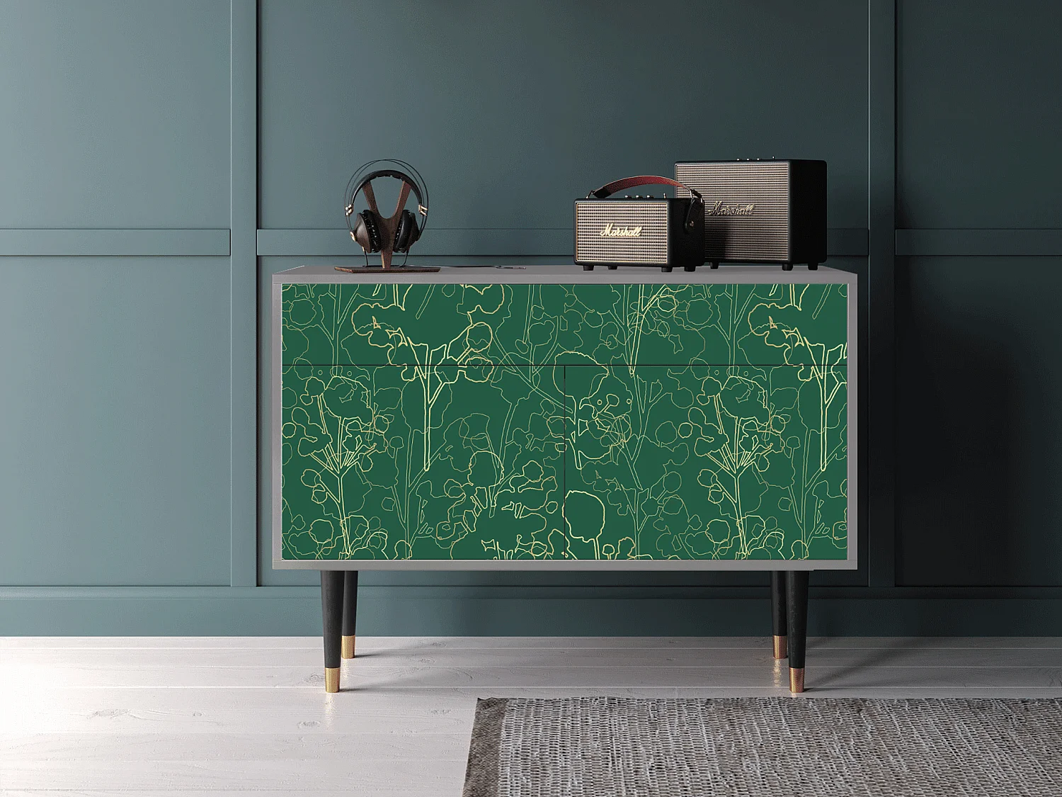 Buffet - 115x85x48 cm - BS4 - Emerald Forest, Gris