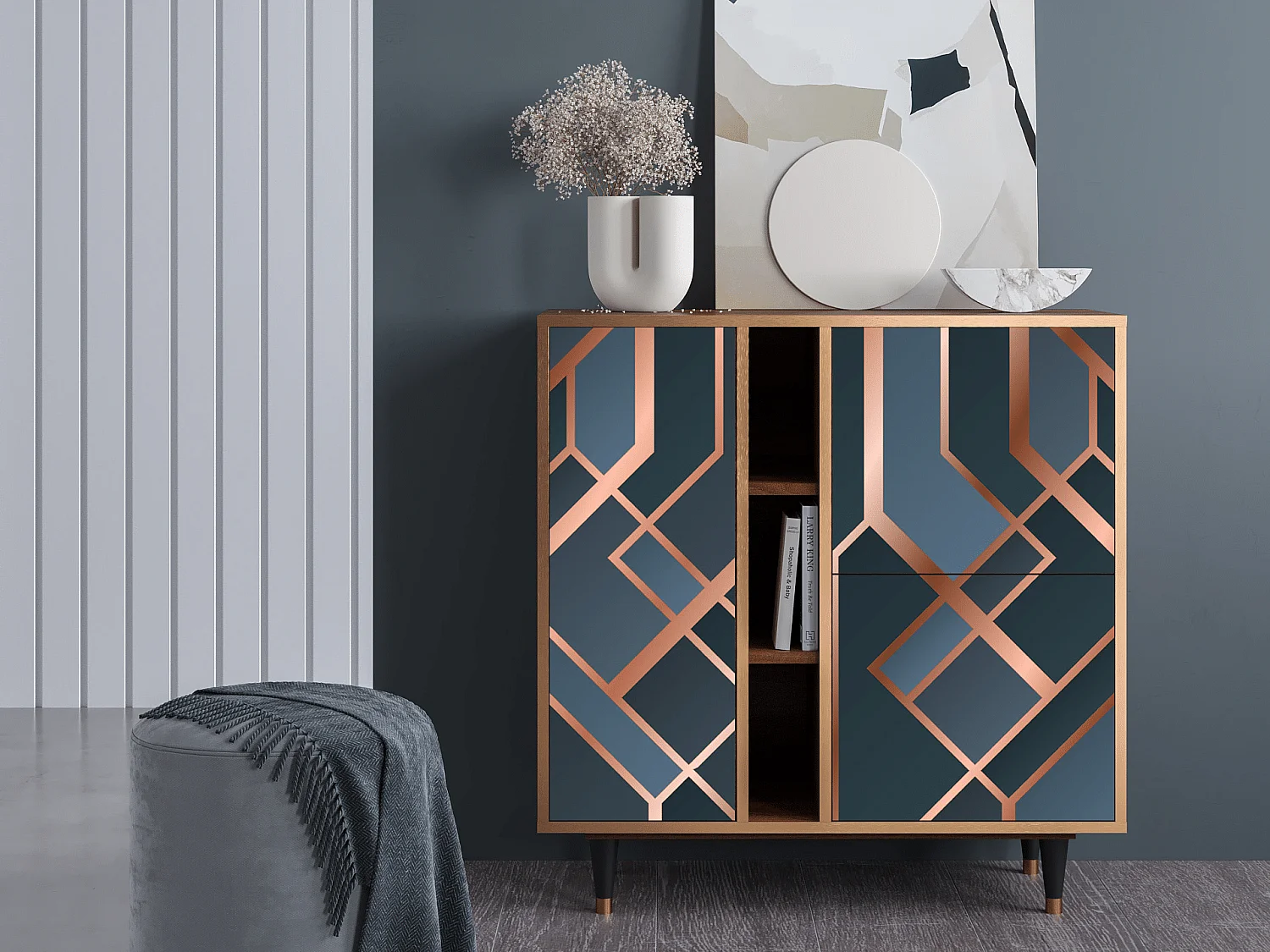 Buffet - 94х96х41 cm - BS5 - Ashy 1920', Noyer