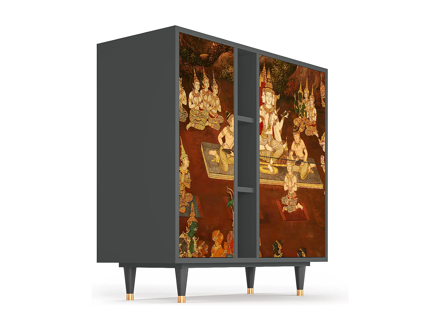 Kredens - 94х96х41 cm - BS5 - Malyavan, Antracyt