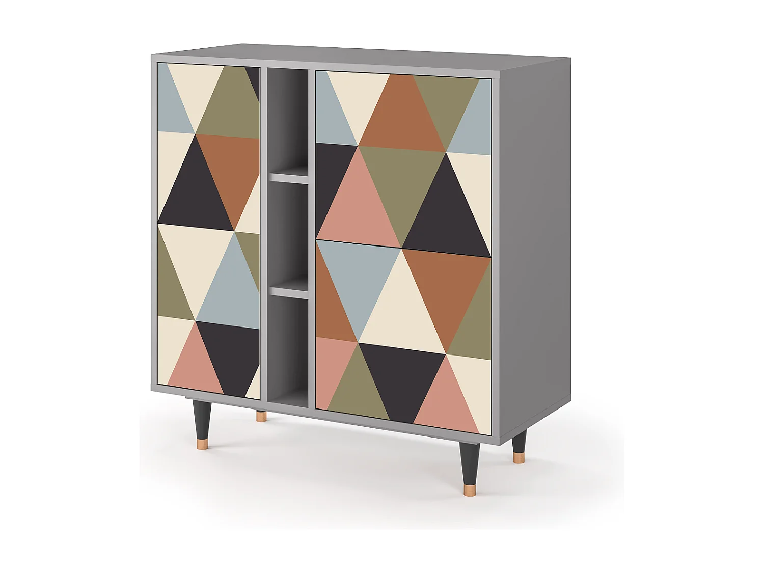 Credenza - 94х96х41 cm - BS5 - Royal Triangles, Grigio
