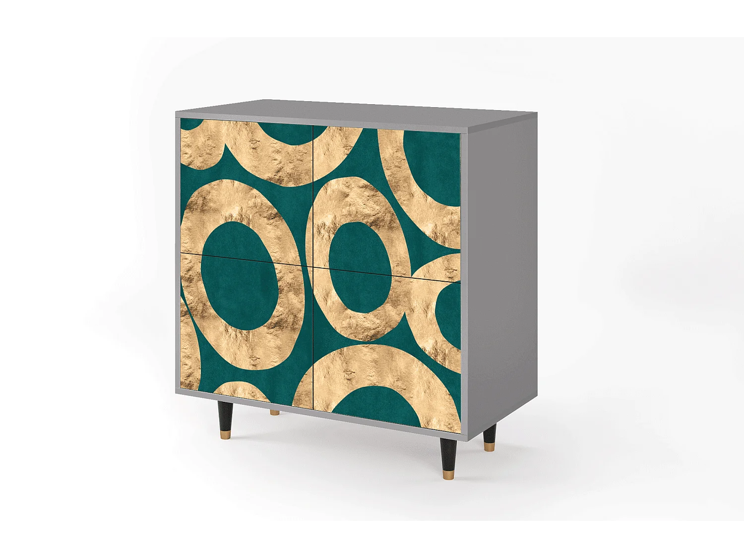 Kredens - 94x96x48 cm - BS3 - Zircon Sphere, Szary