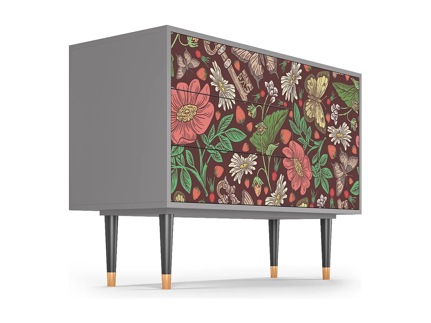 Buffet - 115х84х41 cm - S3 - Alice in Wonderland, Gris