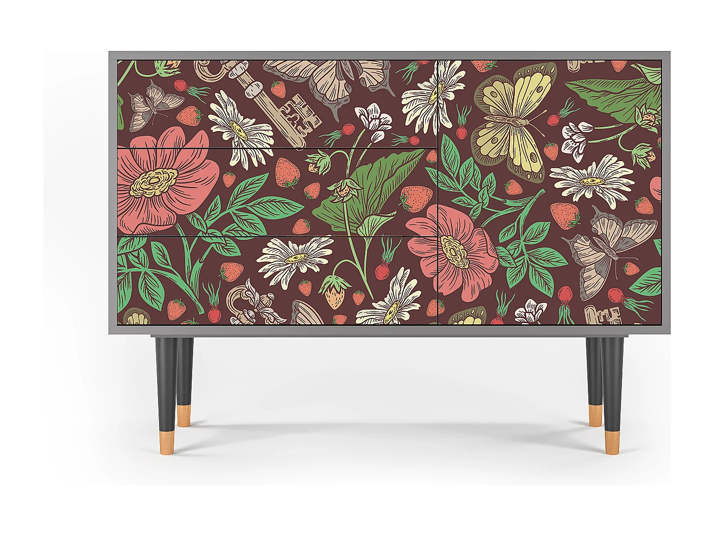 Buffet - 115х84х41 cm - S3 - Alice in Wonderland, Gris