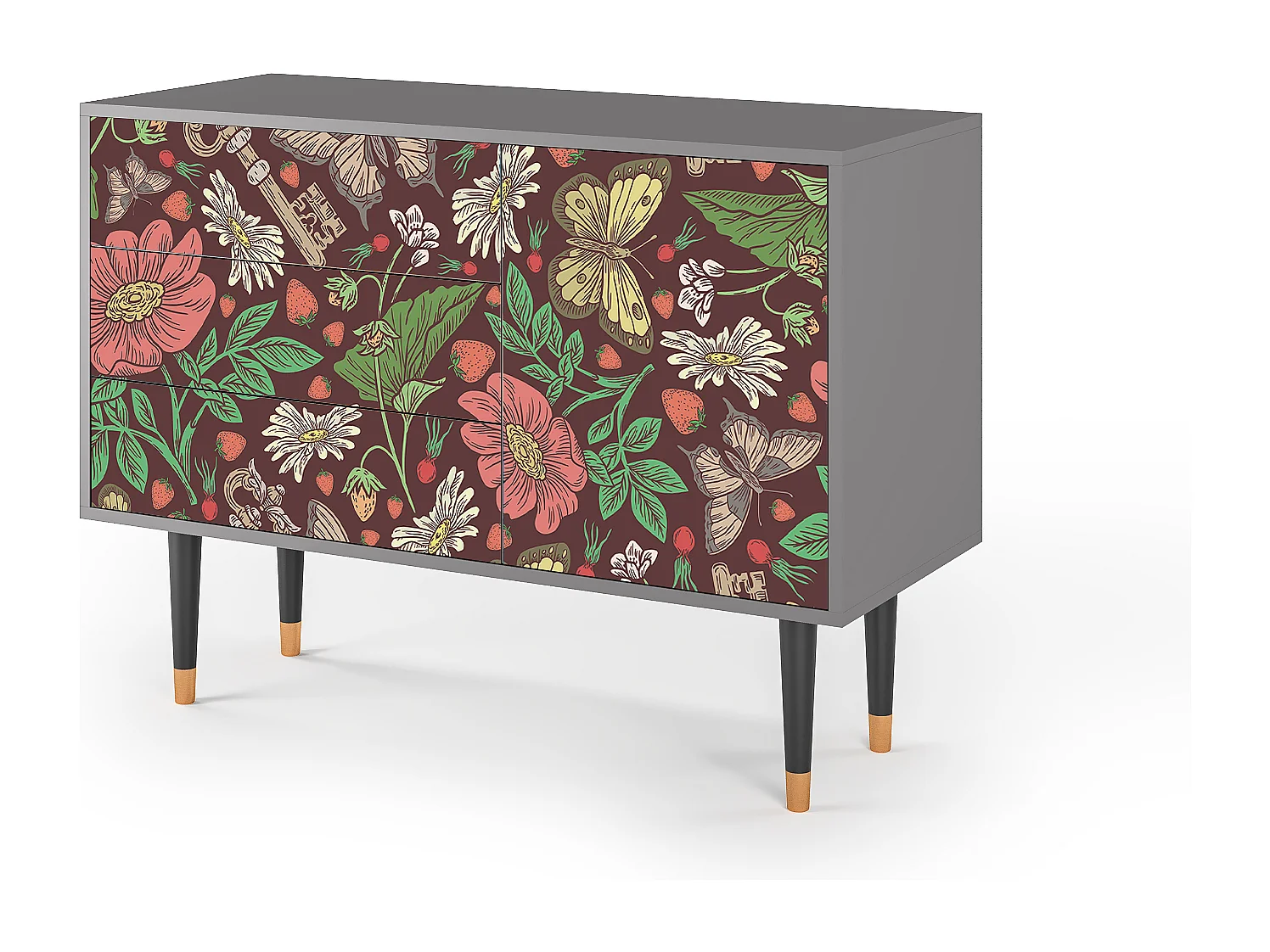 Buffet - 115х84х41 cm - S3 - Alice in Wonderland, Gris