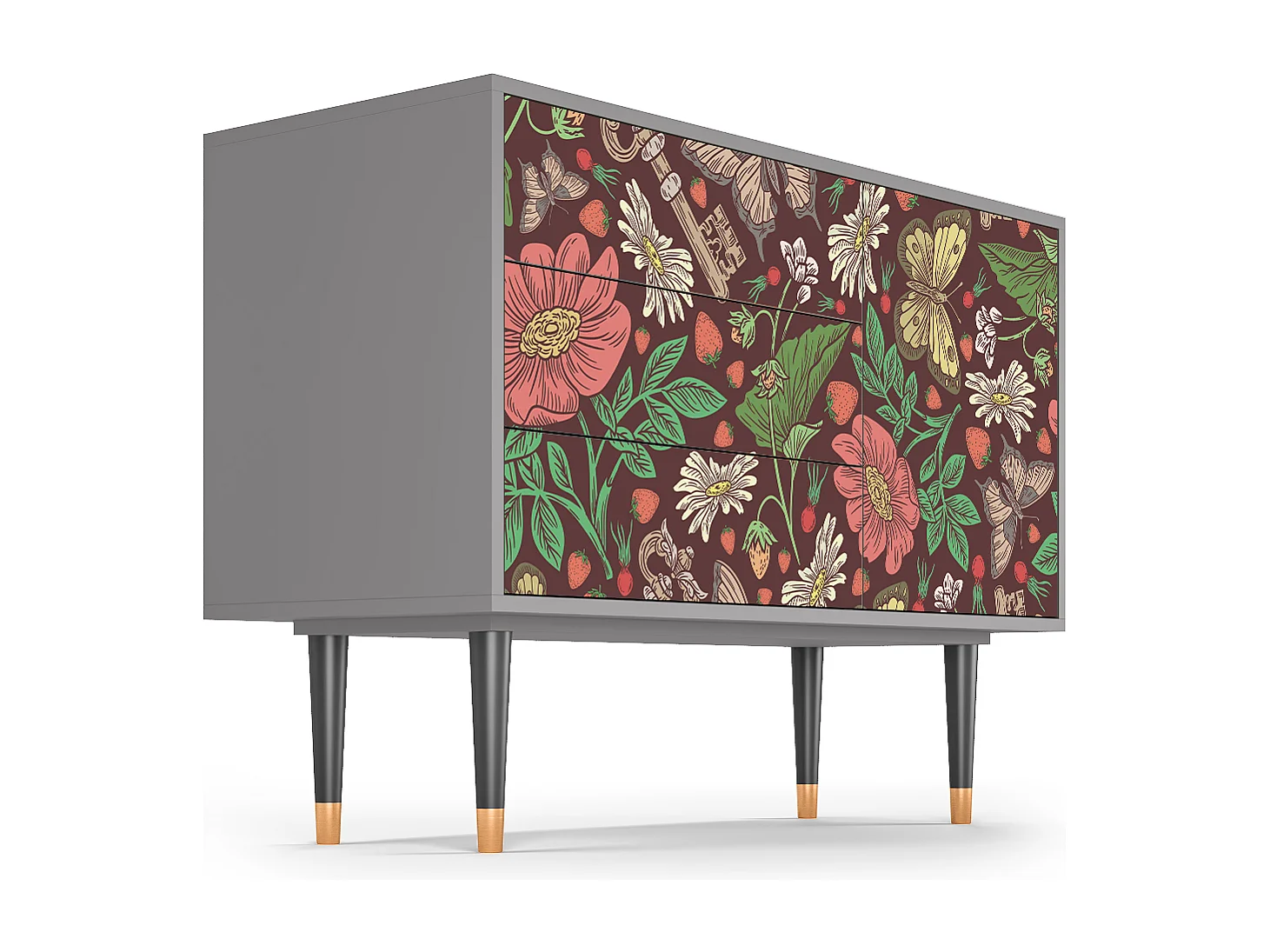 Buffet - 115х84х41 cm - S3 - Alice in Wonderland, Gris